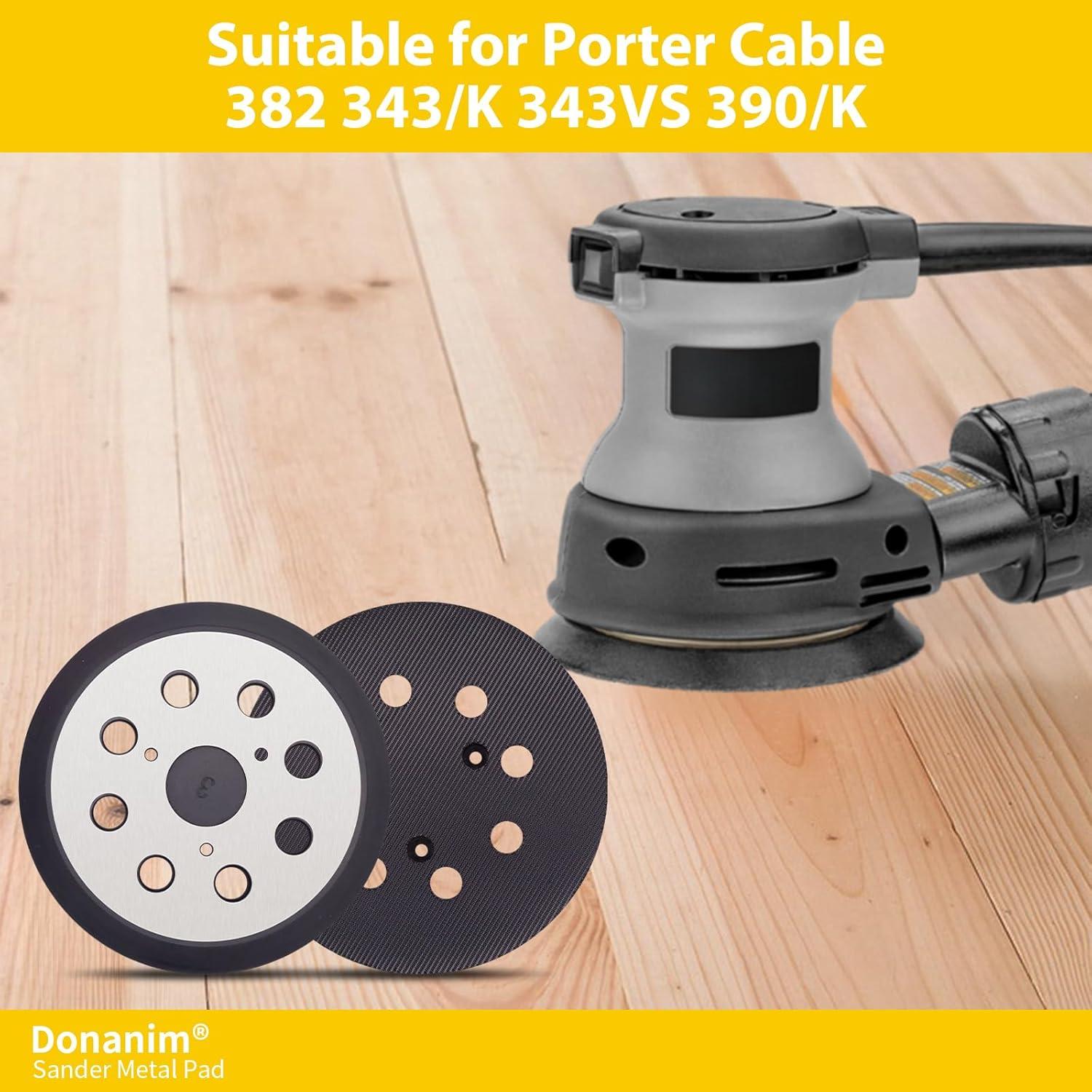 Paquete de 2 almohadillas de lijado Dewalt 5" metal 8 agujeros