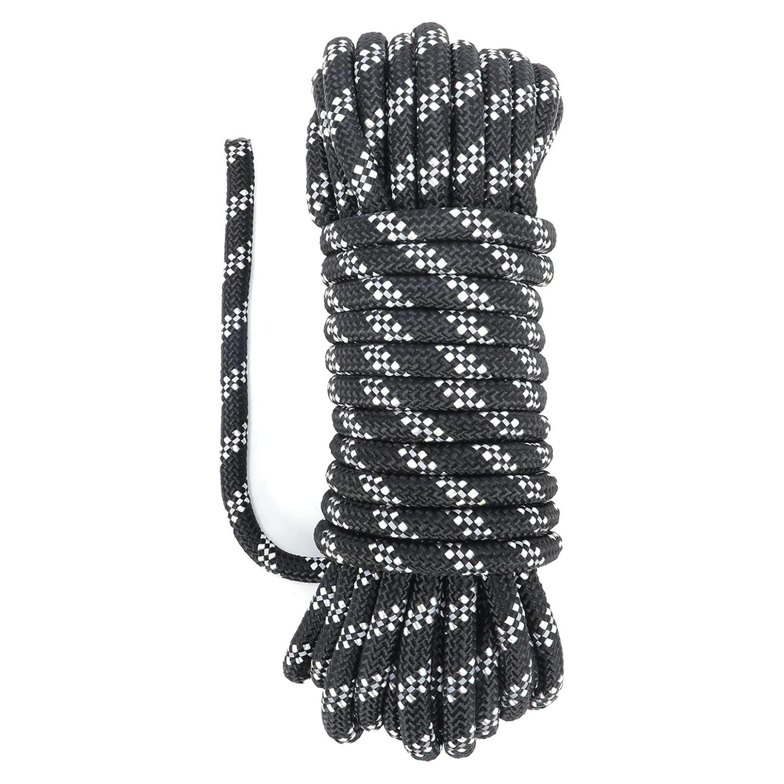 Cuerda Paracord 10M 8mm Nylon Reflectante YCZS Negro