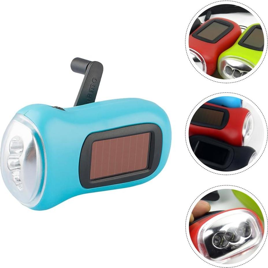 Linterna LED de Mano Hemobllo 3.5x5cm Solar y Manual