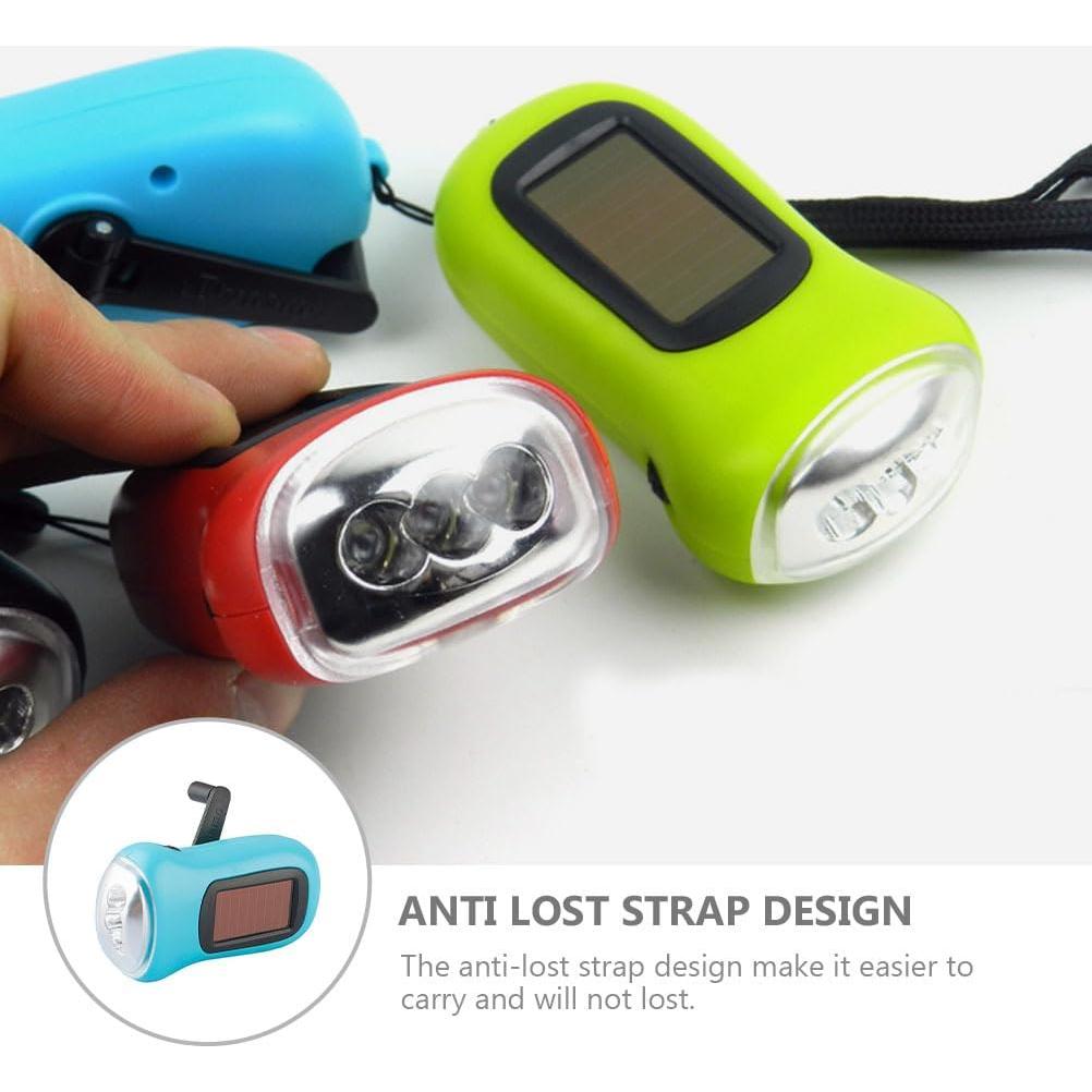 Linterna LED de Mano Hemobllo 3.5x5cm Solar y Manual