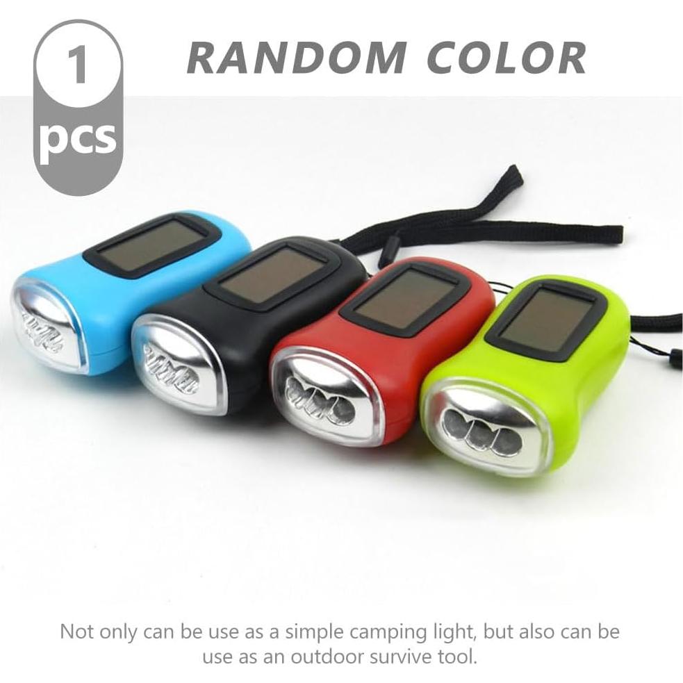 Linterna LED de Mano Hemobllo 3.5x5cm Solar y Manual