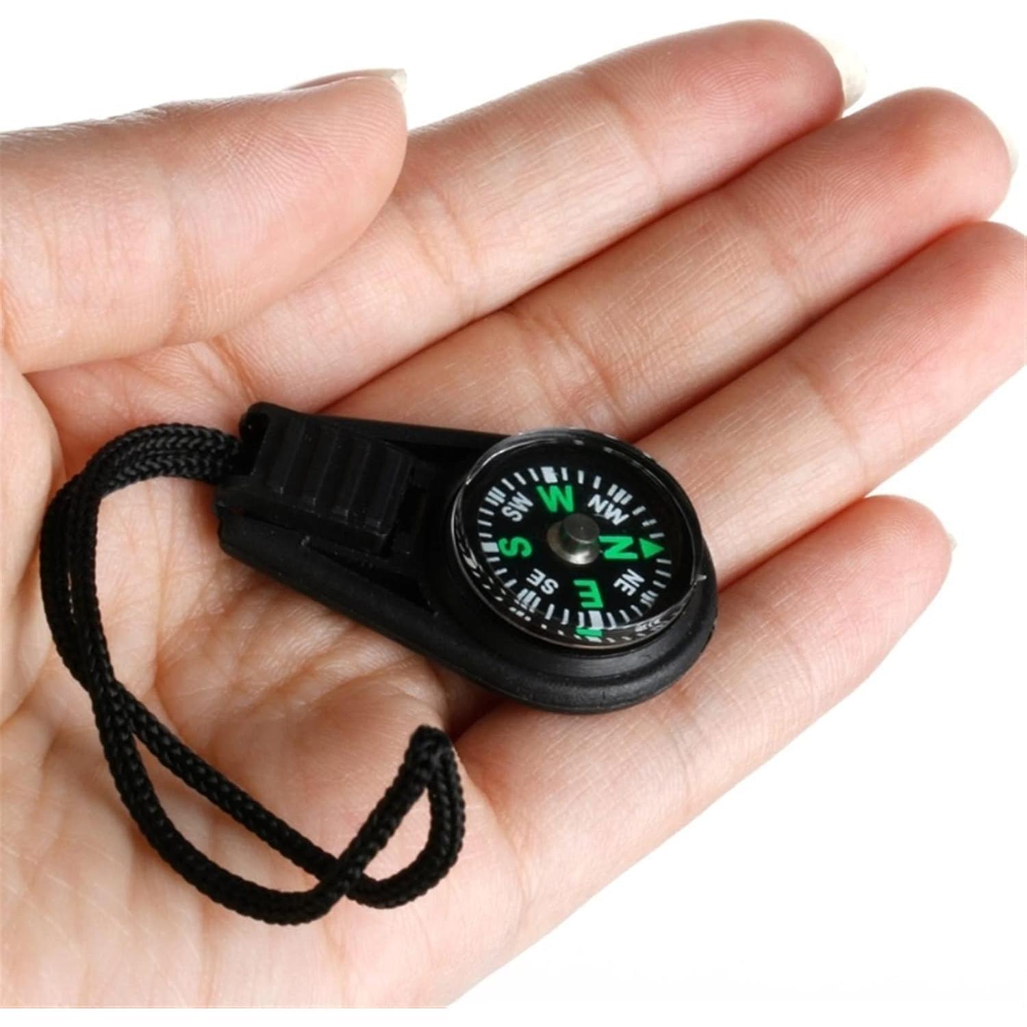 Paquete de 2 Brújulas Mini Portátiles Haohaiblooms - Llenadas de Líquido para Senderismo y Camping