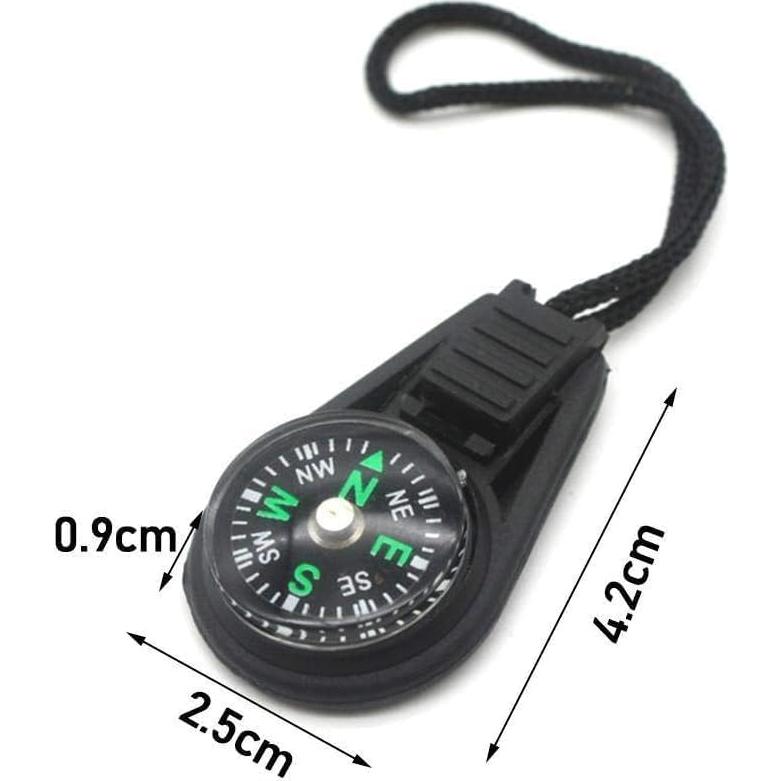 Paquete de 2 Brújulas Mini Portátiles Haohaiblooms - Llenadas de Líquido para Senderismo y Camping