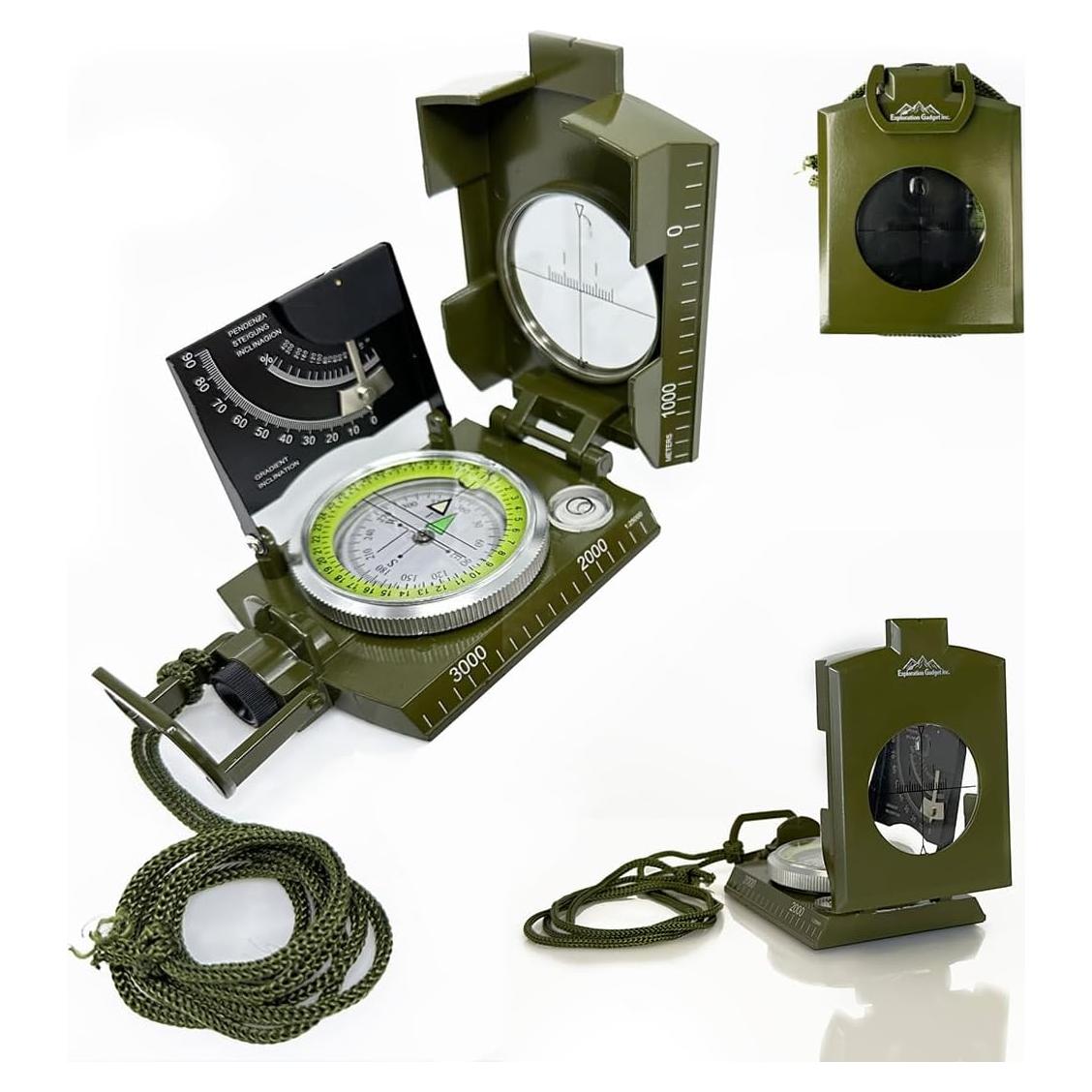 Brújula de Navegación EXPLORATION GADGET con Inclinómetro