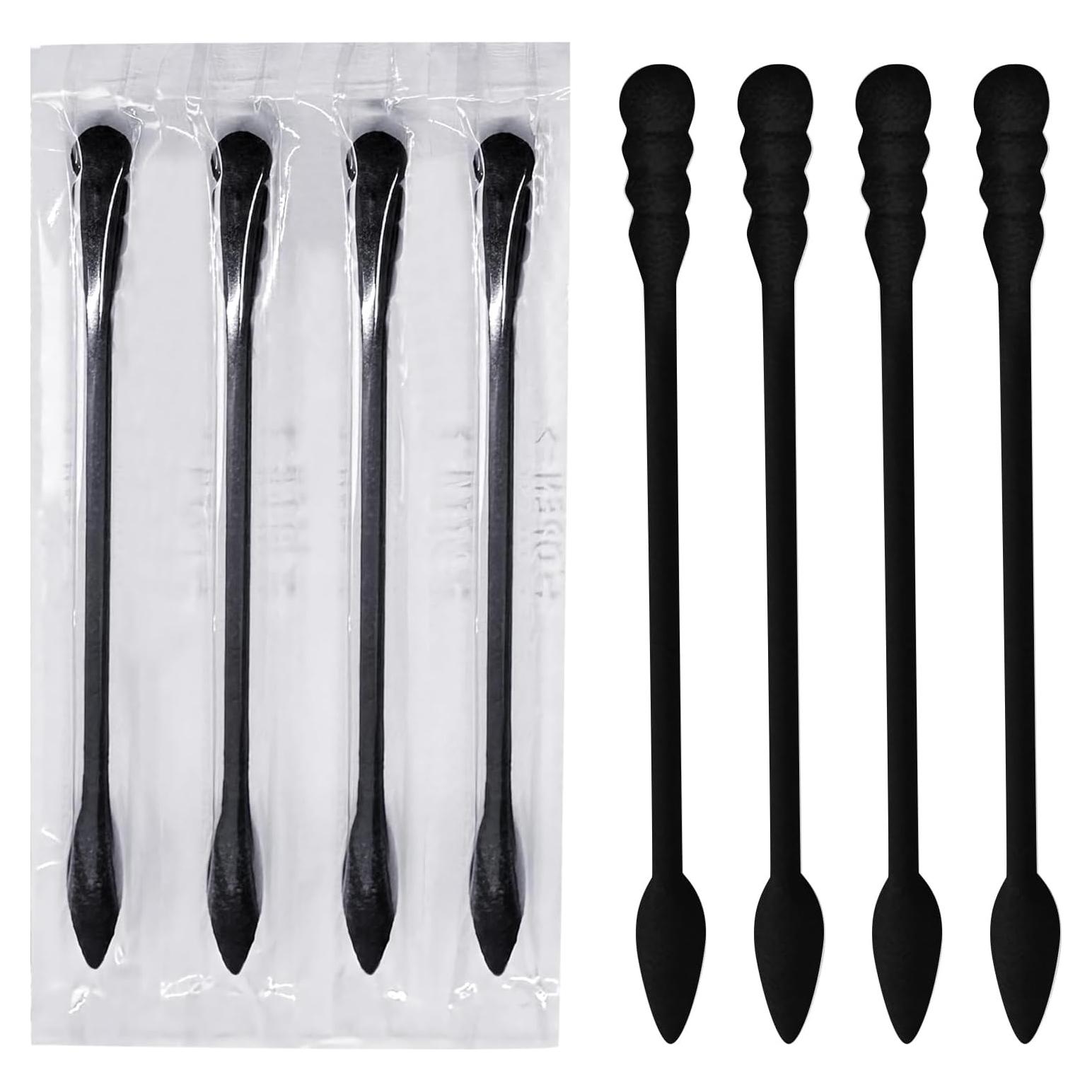 Hisopos de Algodón Doble Punta Negros Le Miju 200 Unidades