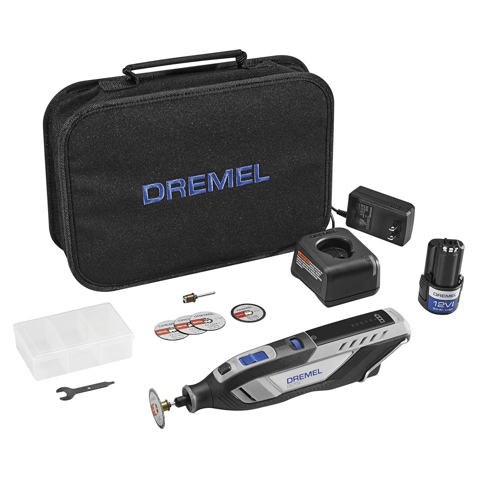 Dremel 8250 Herramienta Rotativa Inalámbrica 12V con Accesorios