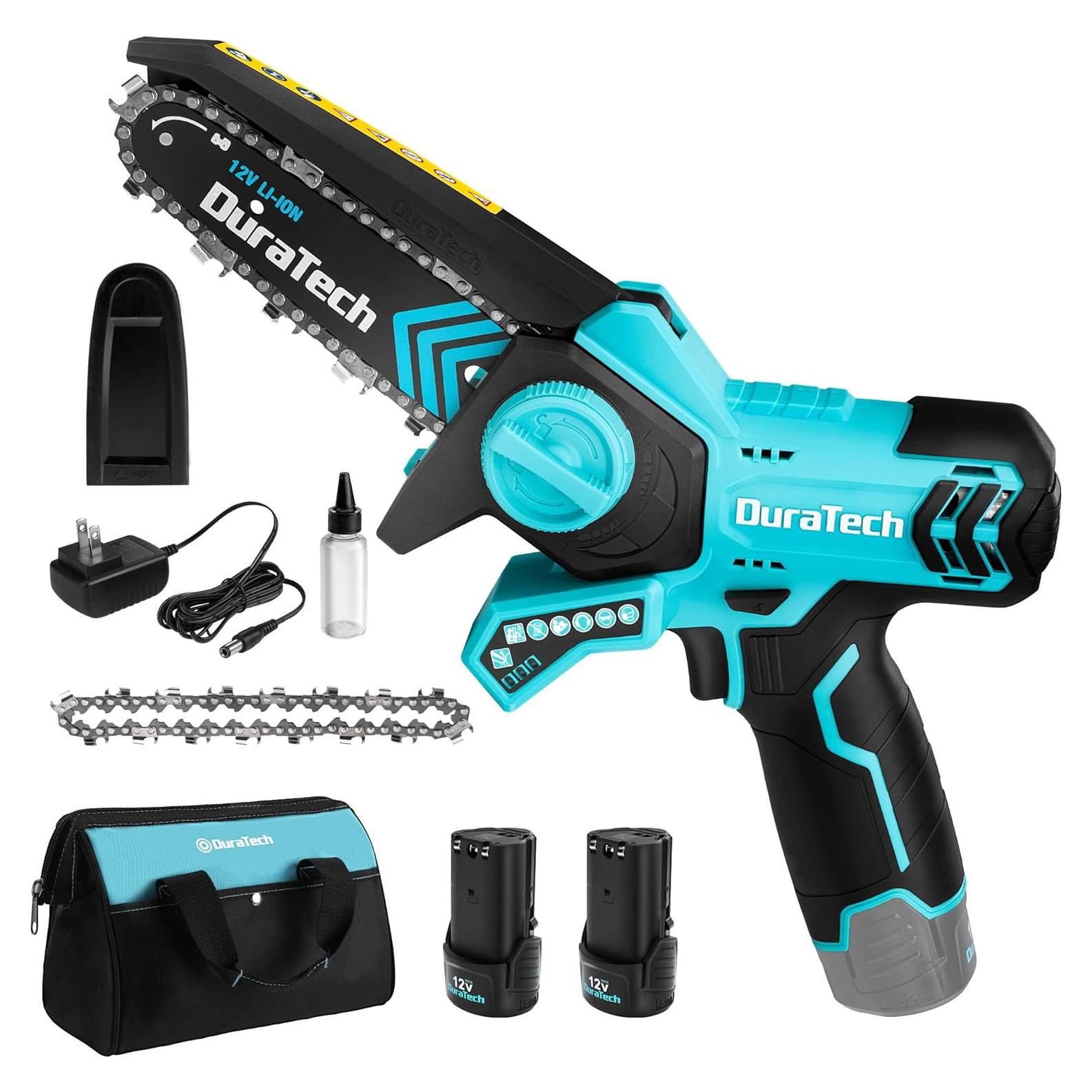 Mini Motosierra Eléctrica Inalámbrica DURATECH 6" 12V