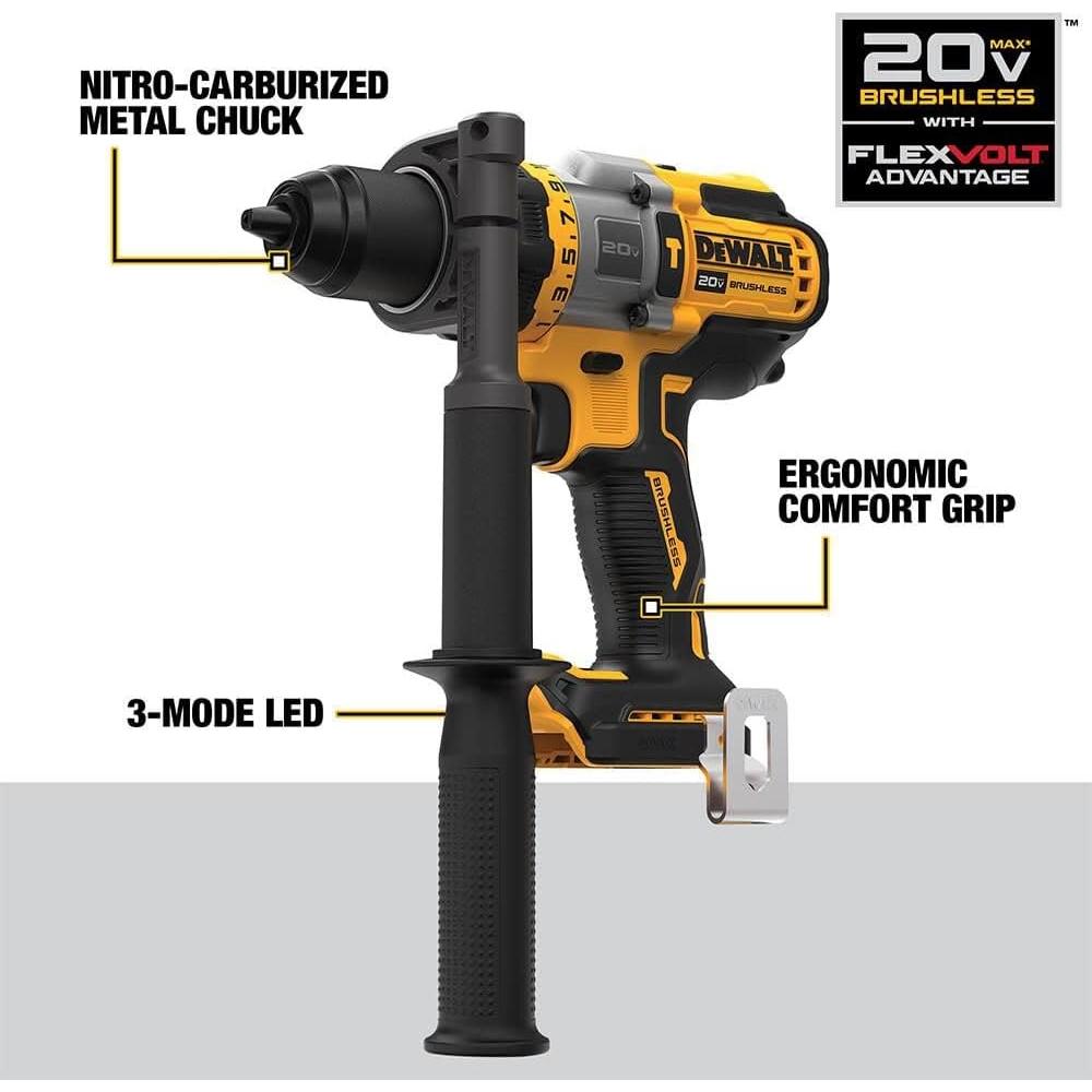 Taladro de Percusión Inalámbrico DEWALT DCD999B 20V 1/2"