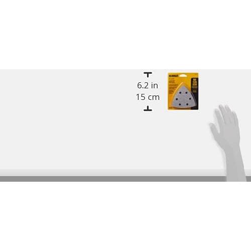 Papel de Lija Triangular DEWALT 12-Pack Gancho y Bucle