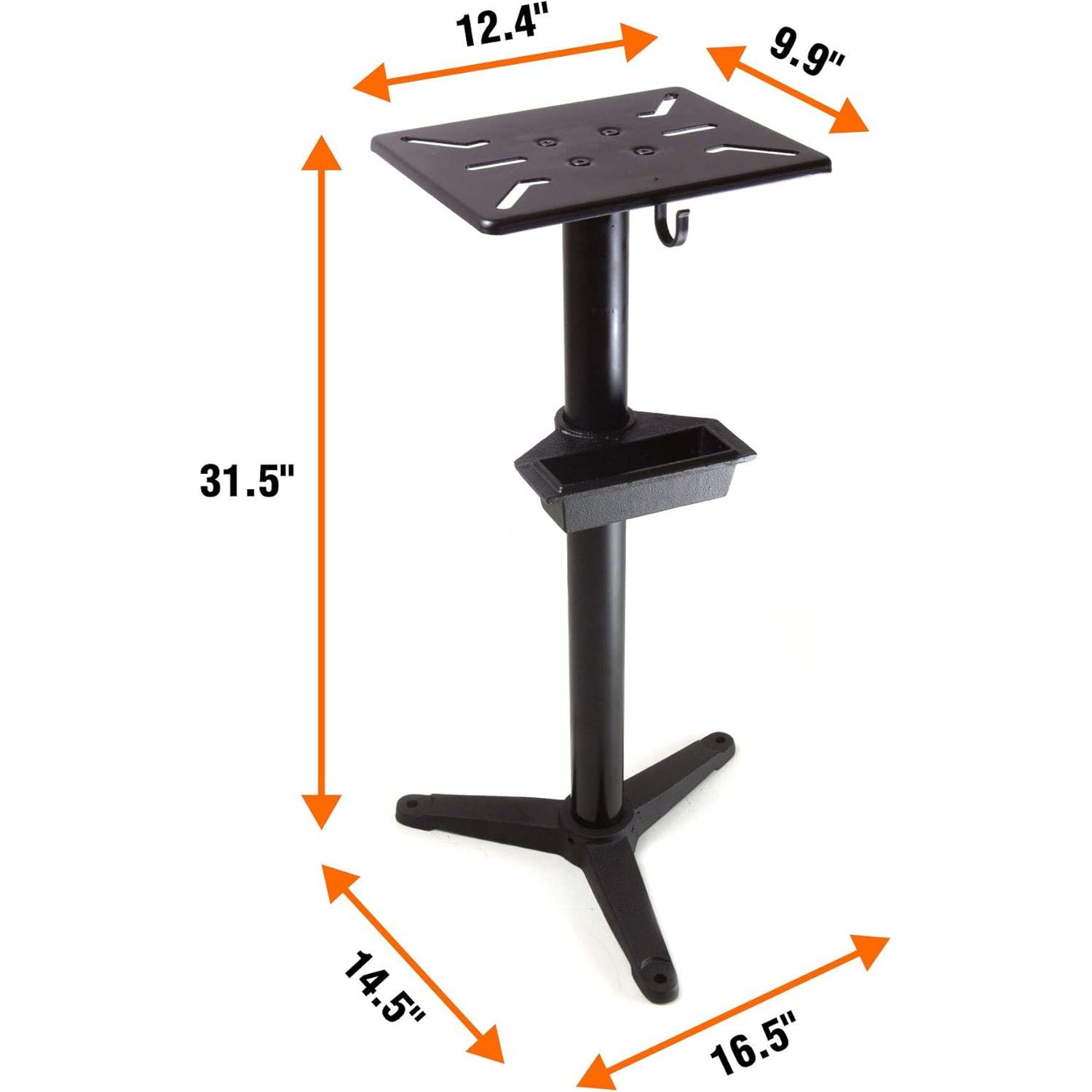 Soporte para Esmeril de Banco WEN 80 cm con Pot de Agua Negro
