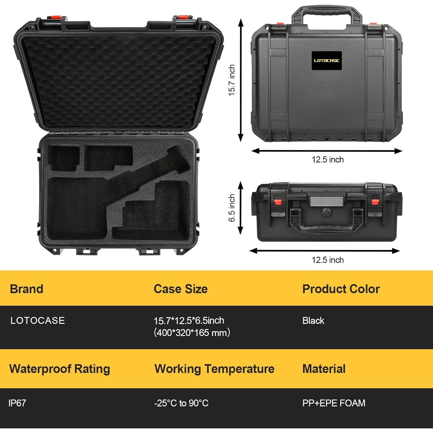Funda Dura Impermeable LOTOCASE para Amoladora Dewalt 20V