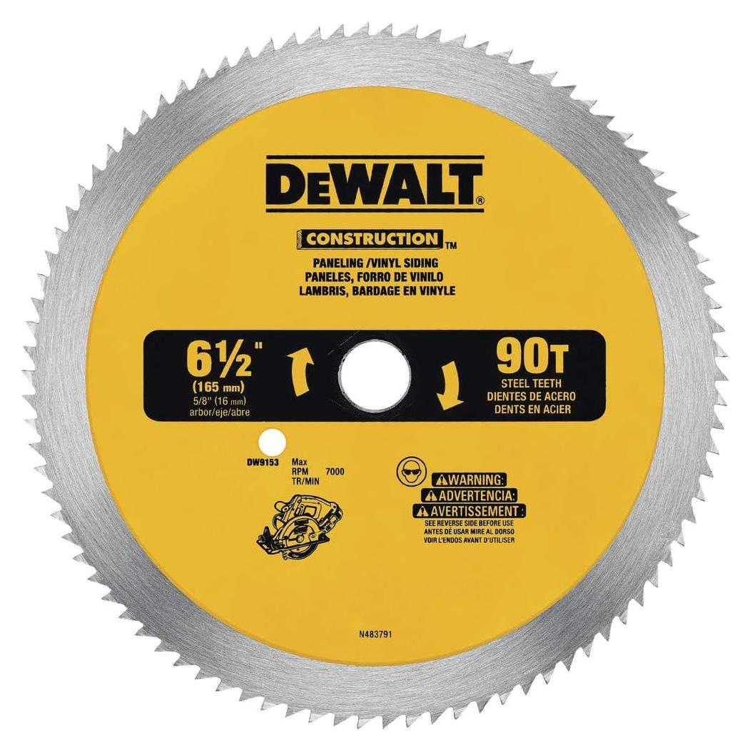 Sierra Circular DEWALT DW9153 16.5 cm 90 Dientes Corte Vinilo