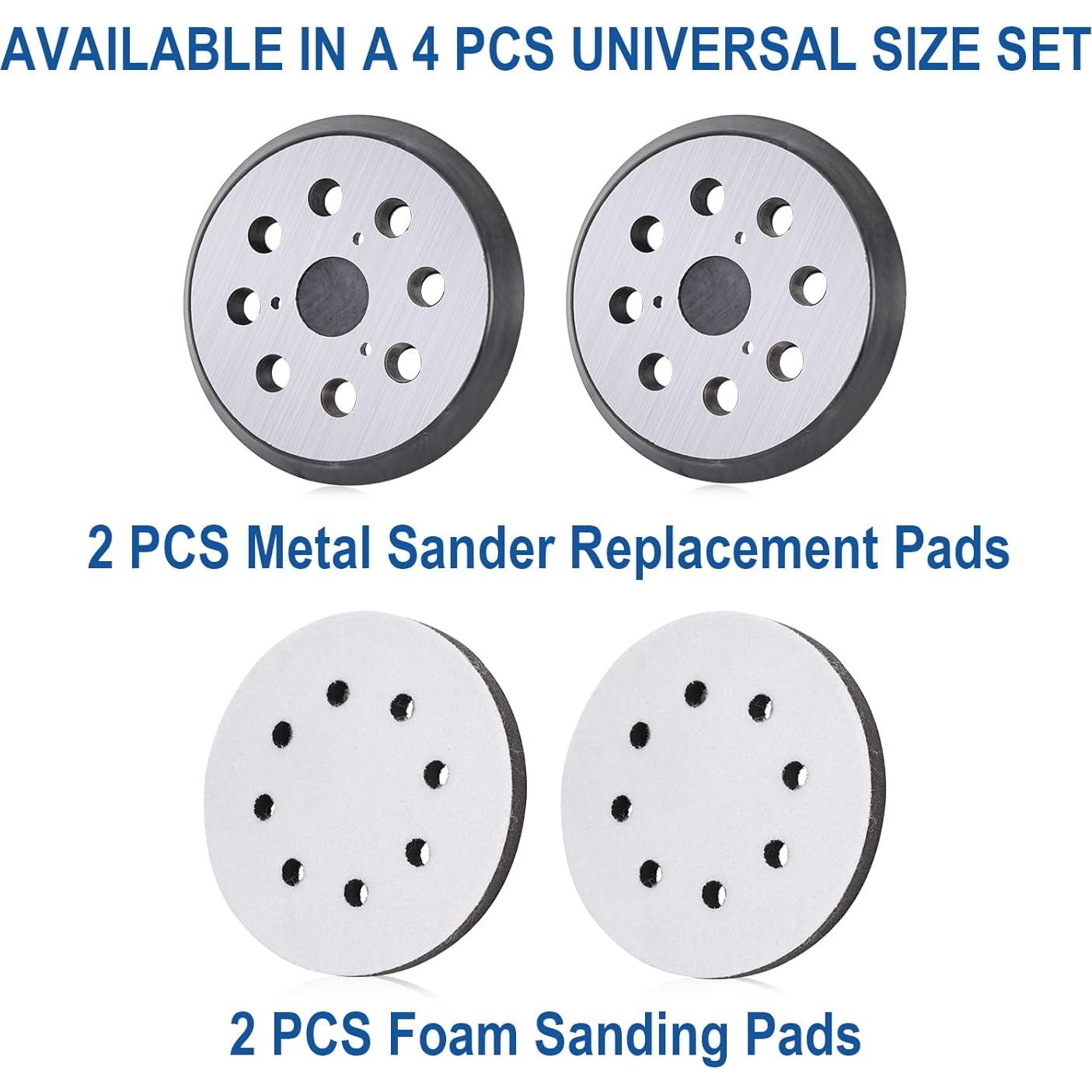 Pad de Reemplazo DeWalt D26451 D26453 5" Metal 4 Piezas