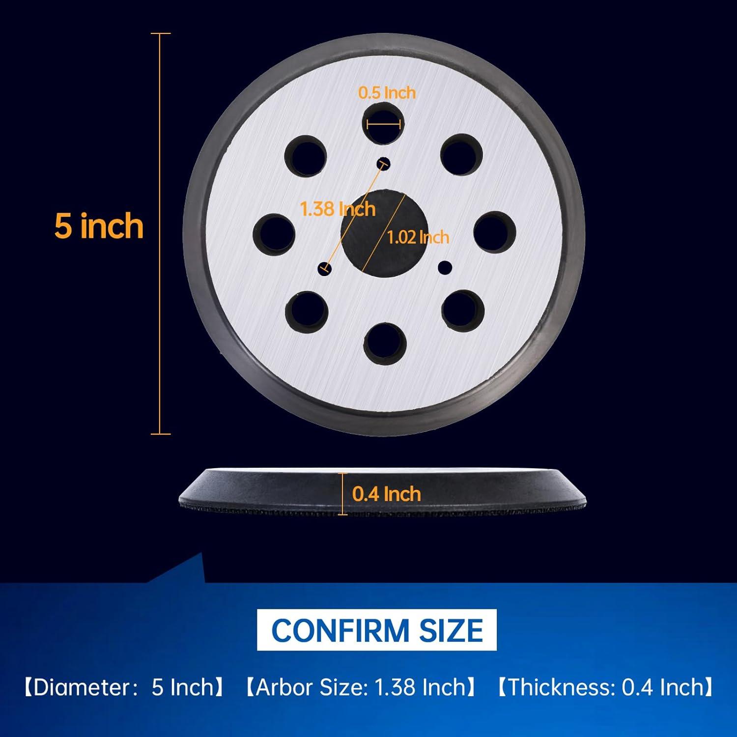 Pad de Reemplazo DeWalt D26451 D26453 5" Metal 4 Piezas