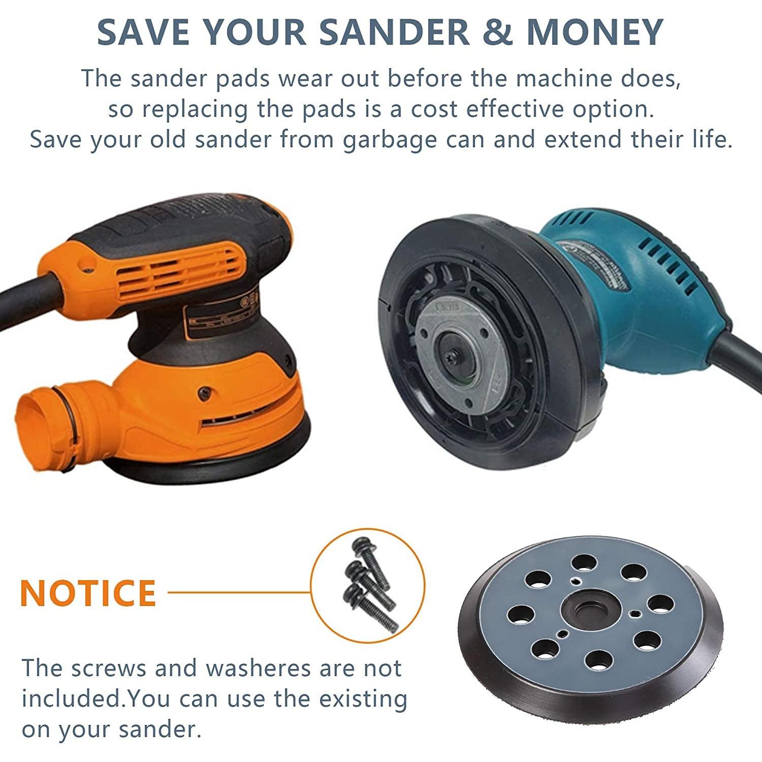 Pad de Reemplazo 5" para Lijadora Orbital DeWalt y Makita