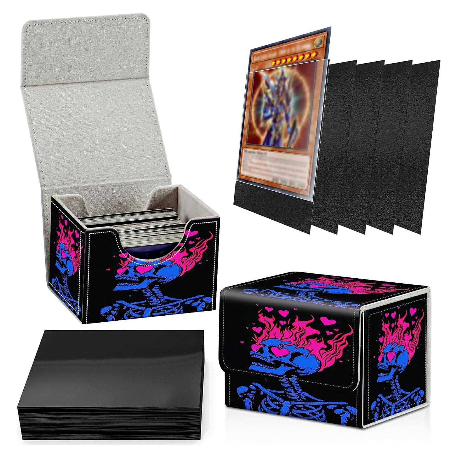 Caja de Barajas SROJDHFJB con 100 Fundas Negras para Cartas