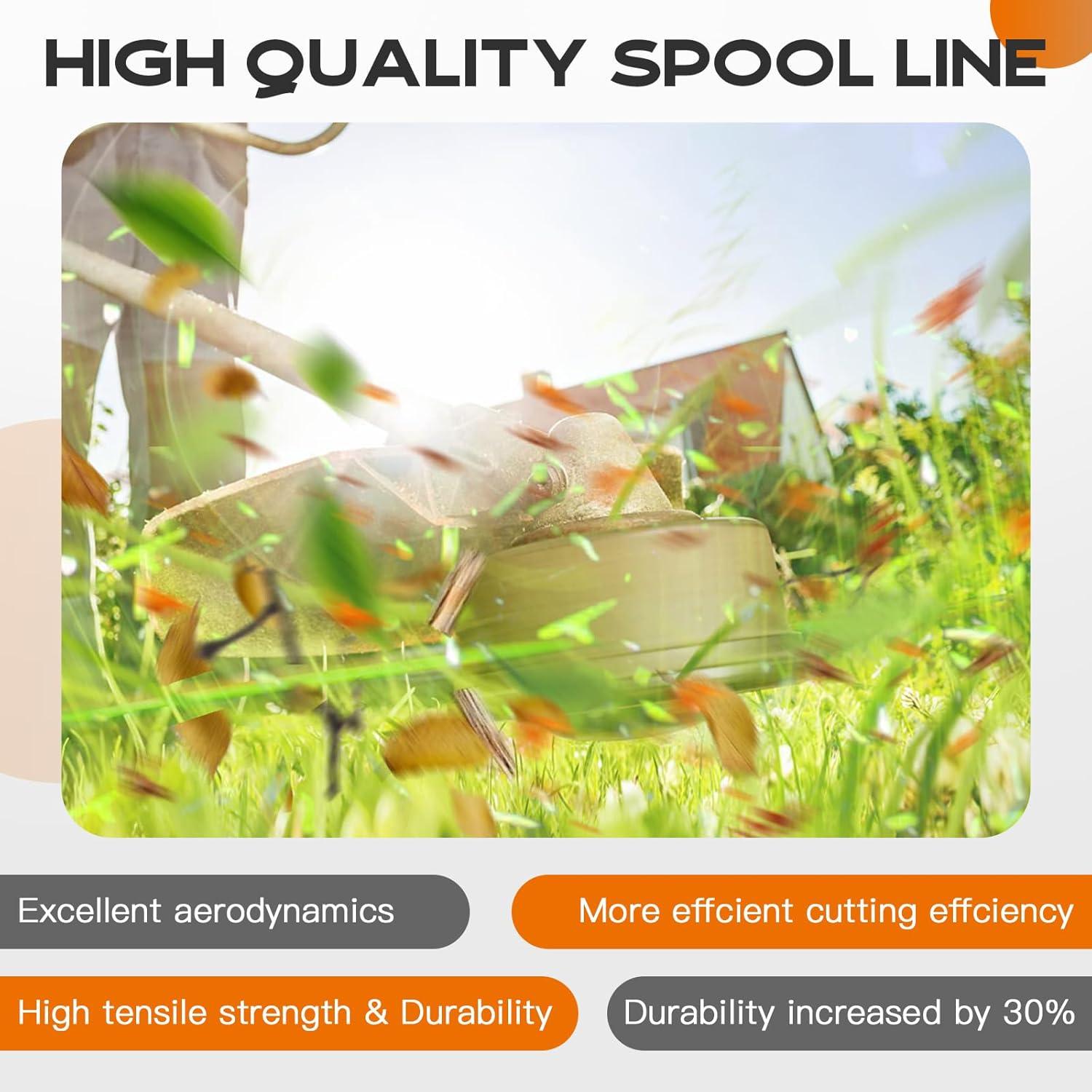 Carrete de Cortacésped Kousika RS-136 Compatible Black & Decker