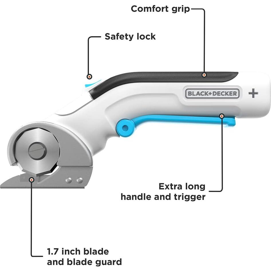 Cortadora Rotativa Inalámbrica BLACK+DECKER 4V MAX BCRC115FF