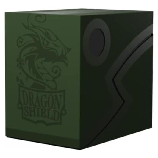 Caja de Barajas Dragon Shield Doble Concha Verde Bosque/Negro