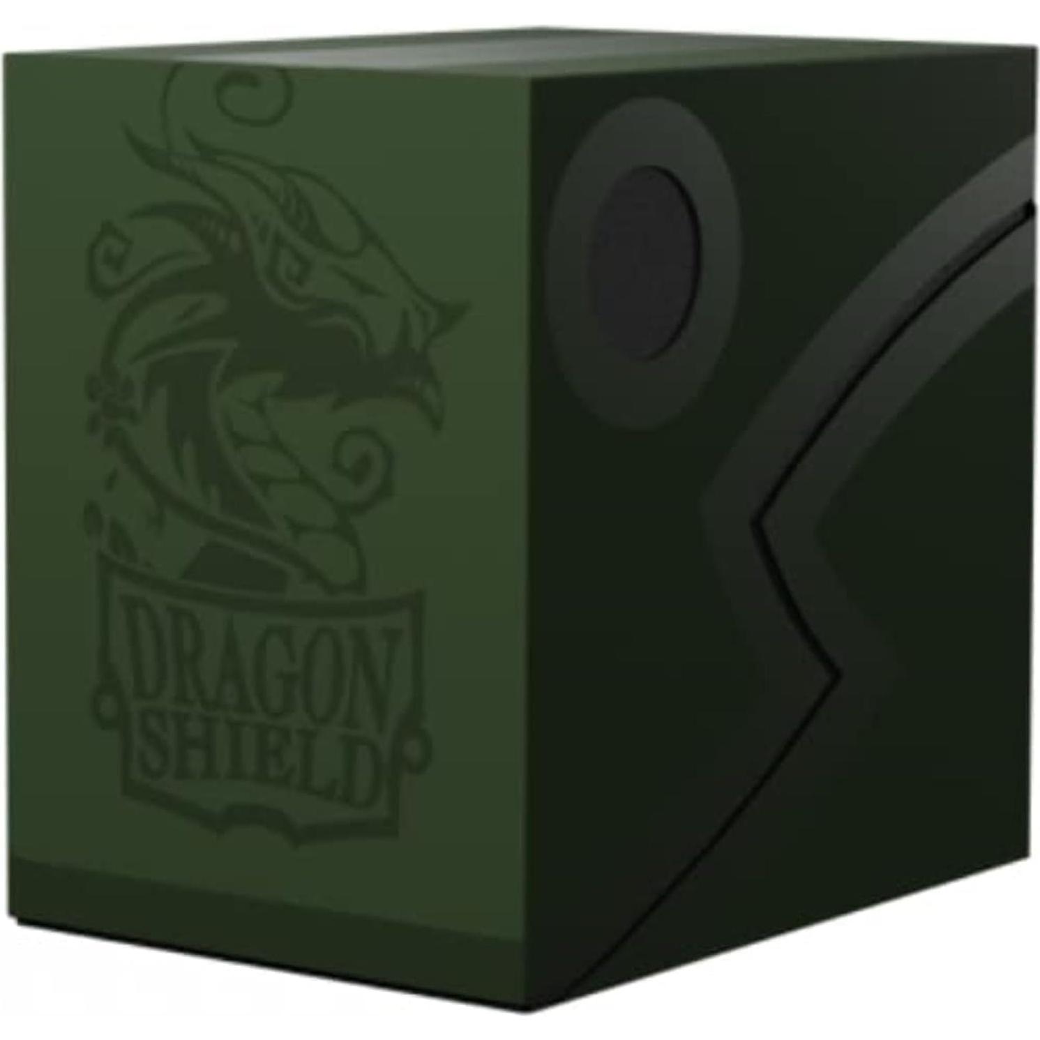 Caja de Barajas Dragon Shield Doble Concha Verde Bosque/Negro