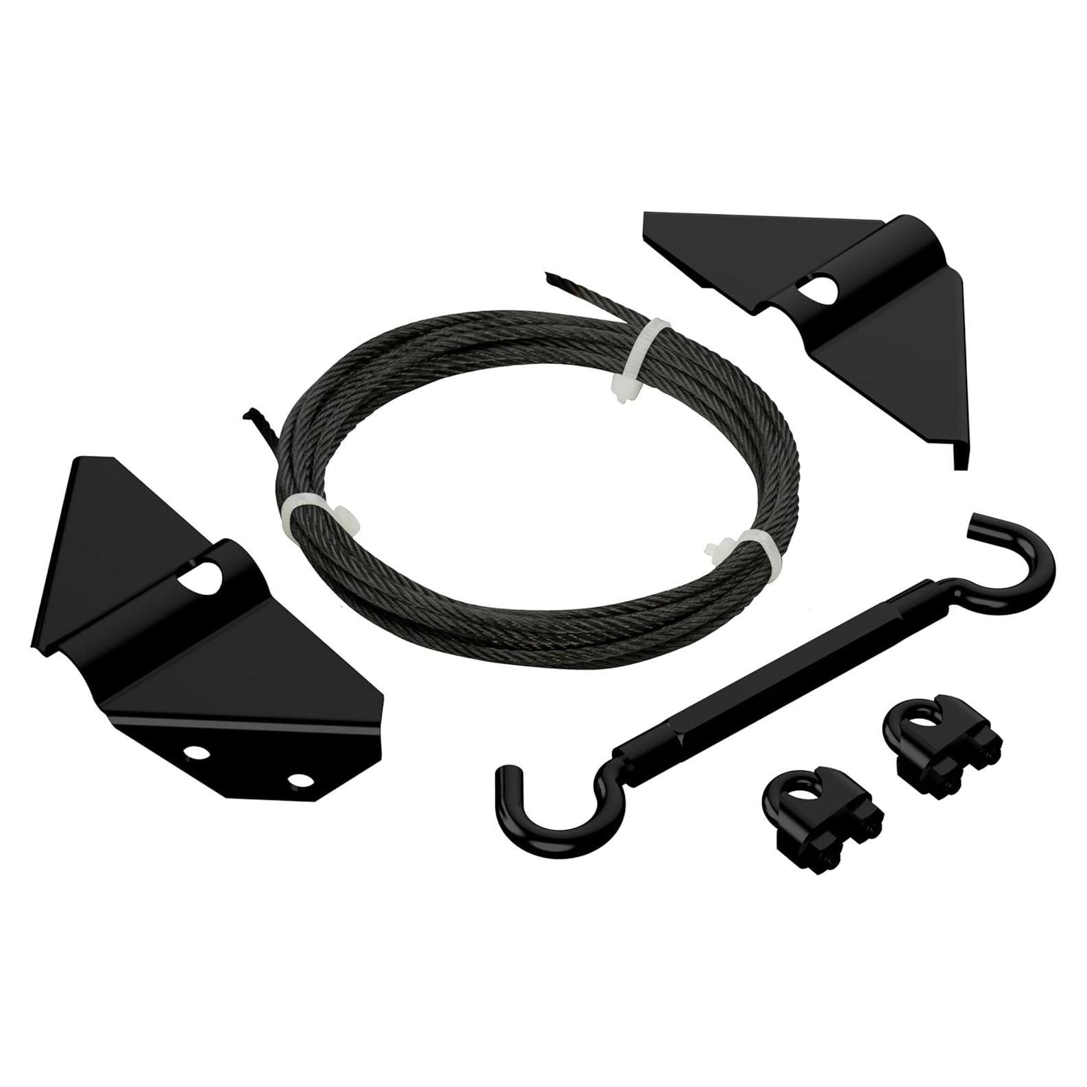 Kit de Puerta Antisag National Hardware N166-004 Negro
