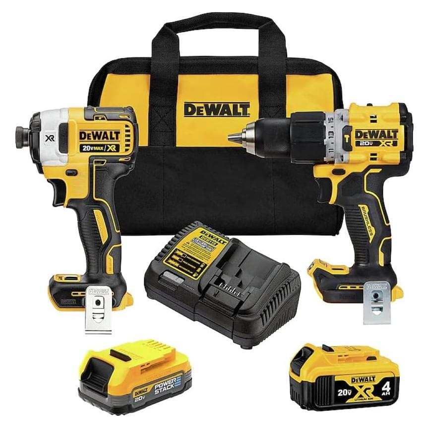 Kit Taladro Percusión y Destornillador DEWALT 20V MAX XR