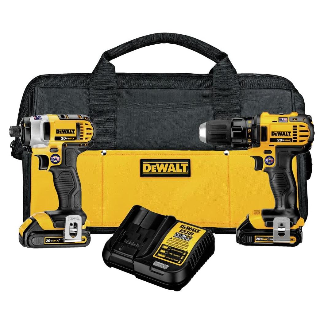 Kit Taladro y Destornillador DEWALT DCK280C2 20V MAX Inalámbrico