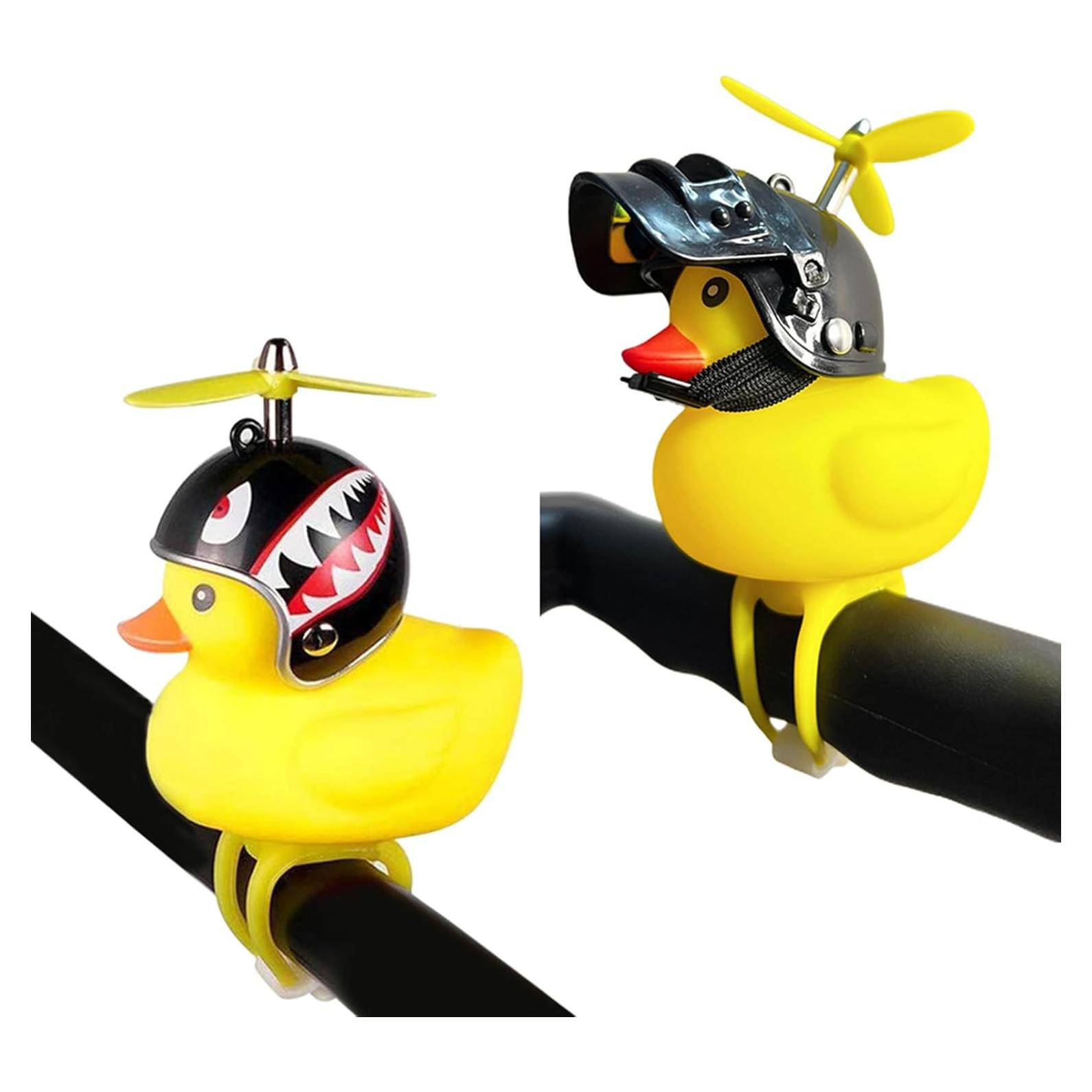 Campana de Bicicleta Pato Amarillo Omeet con Luz LED