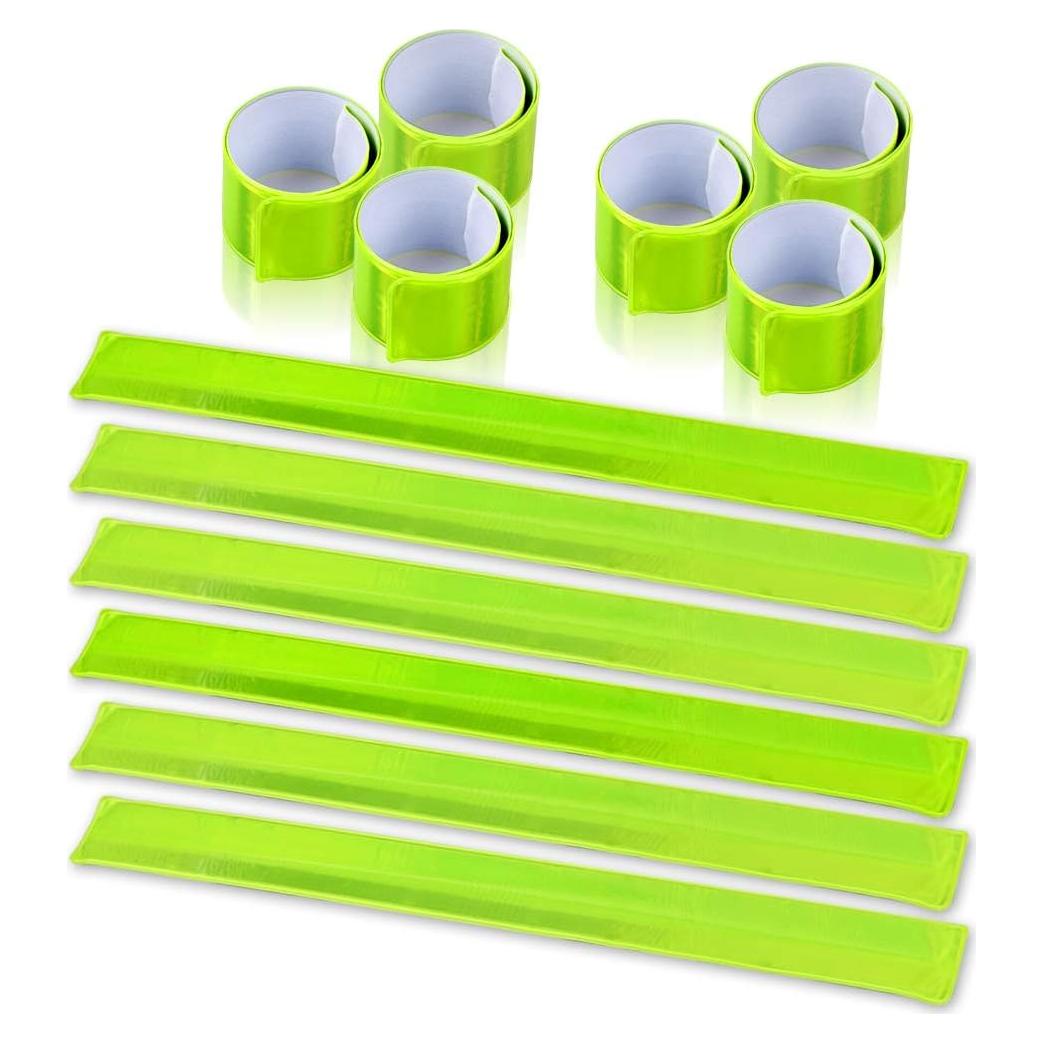 Brazaletes Reflectantes Cozihom 12 Piezas Alta Visibilidad