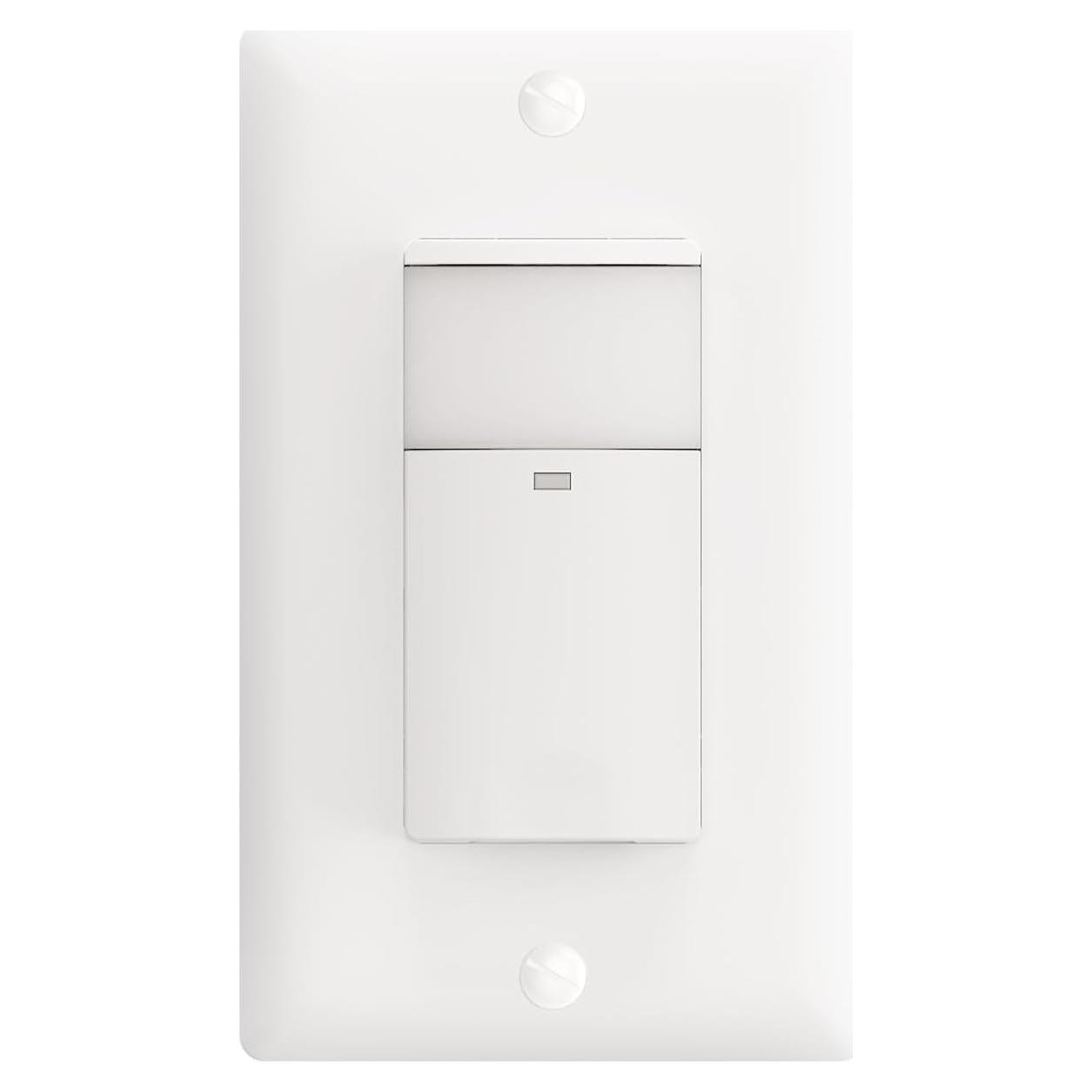 Interruptor de Luz con Sensor de Movimiento ECOELER, Blanco, 11.5x4cm