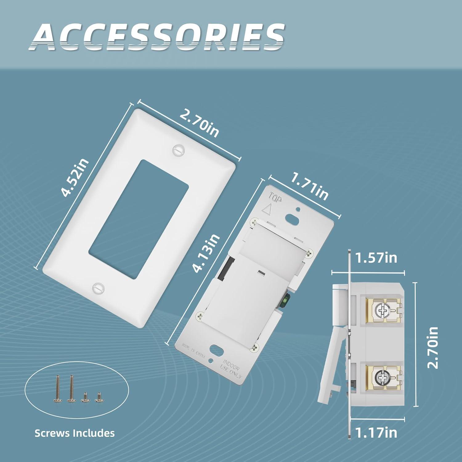 Interruptor de Luz con Sensor de Movimiento ECOELER, Blanco, 11.5x4cm