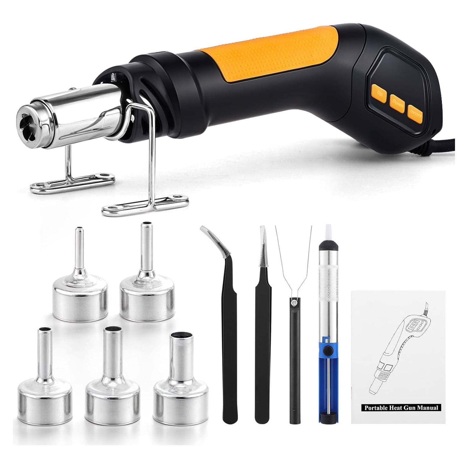 Pistola de Calor Gyfent 700W 100-500°C con 5 Boquillas