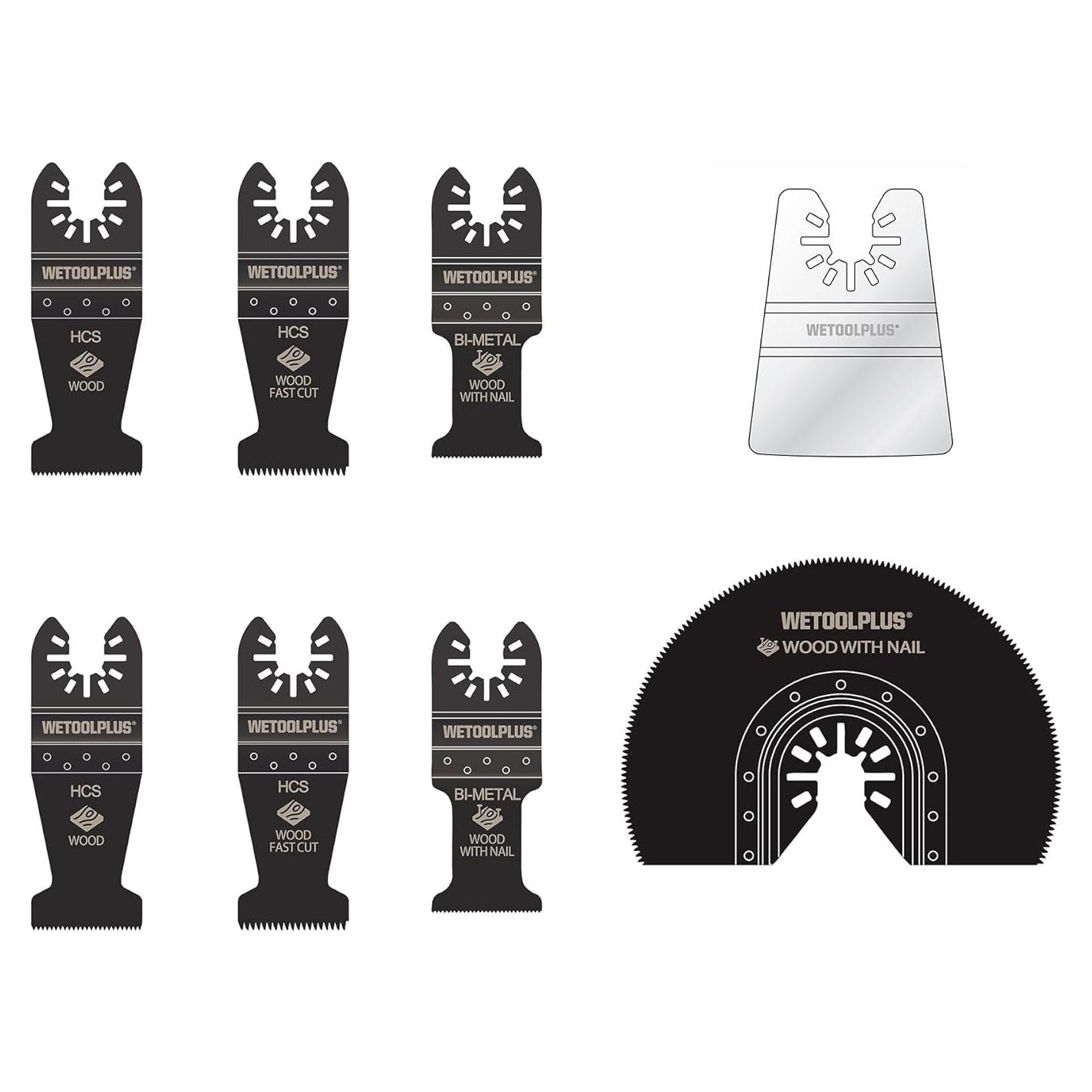 Kit de Hojas Oscilantes WETOOLPLUS DWA4216 - 10 Piezas