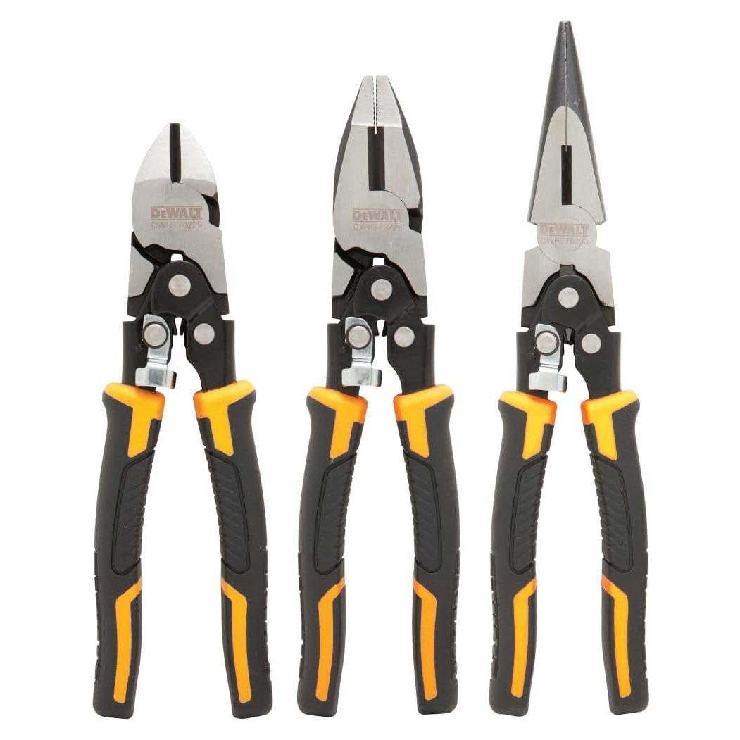 Juego de Alicates DEWALT 3-Pack DWHT70485, Corte Diagonal