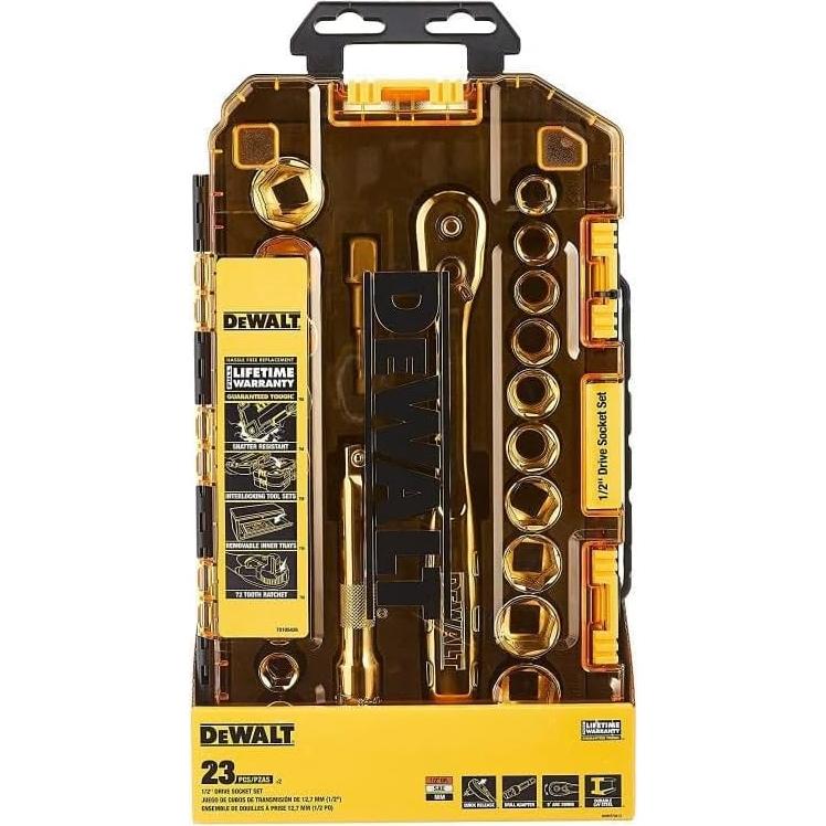 Juego de Enchufes DEWALT DWMT73813 23 Piezas 1/2"