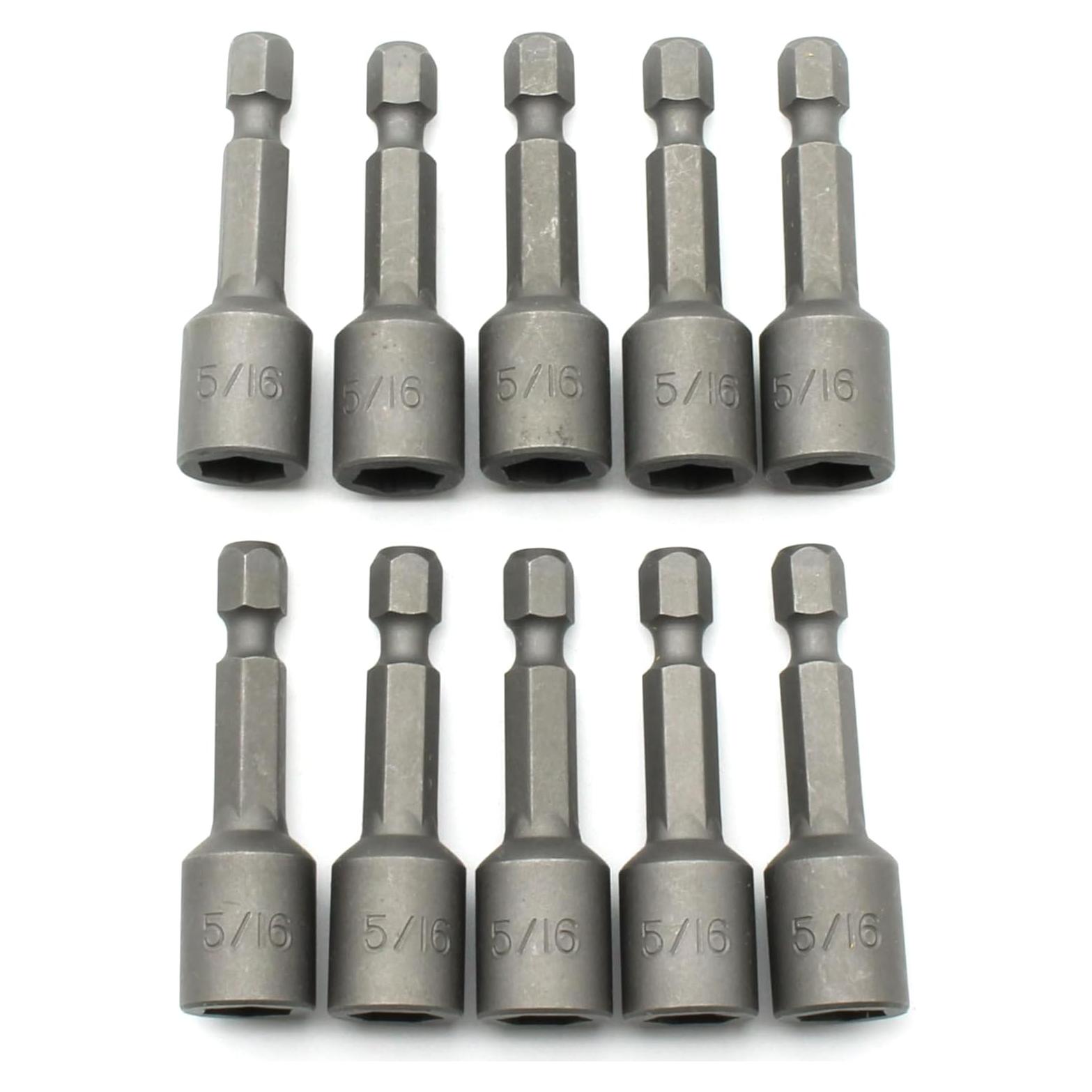 Juego de 10 Destornilladores Magnéticos TEMO 5/16" para Impacto