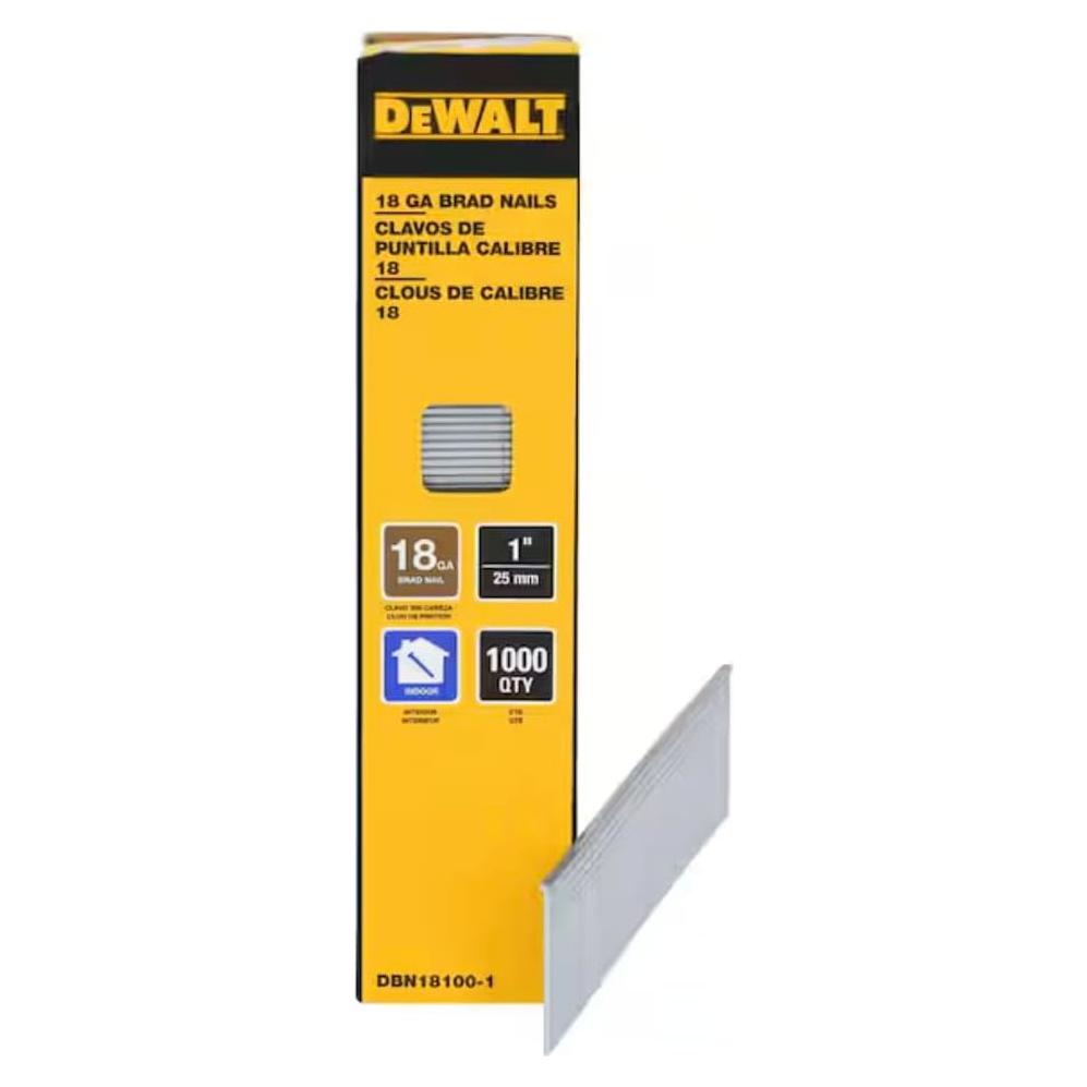 Clavos Brad 18GA DeWalt DBN18100-1 0.45 kg 1,000 unidades