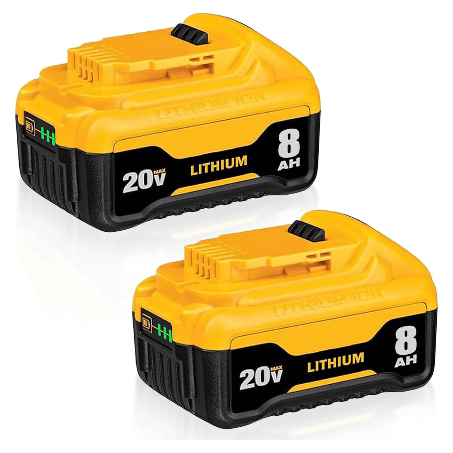 Batería de iones de litio 8.0Ah DeWalt DCB200 - 2 Paquetes