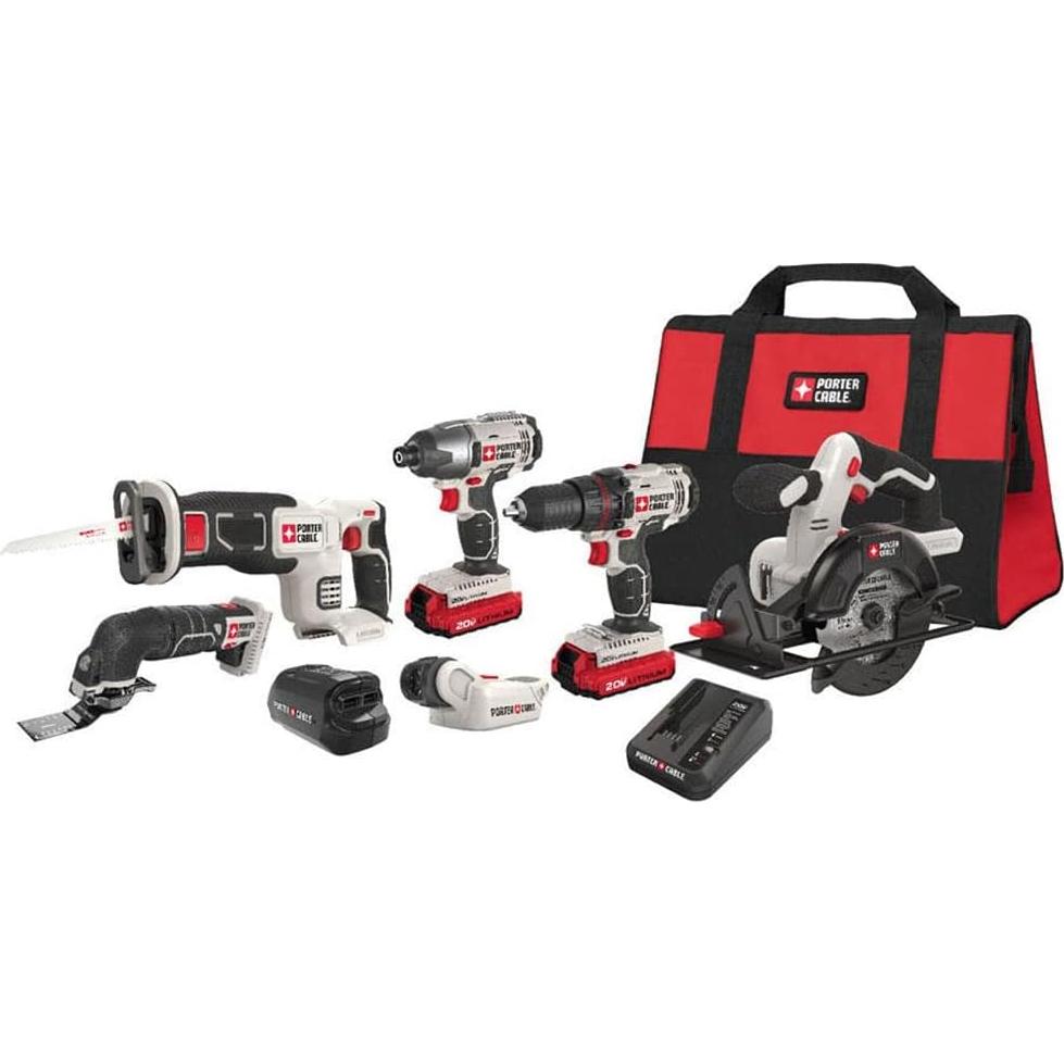 Kit de Herramientas Inalámbricas PORTER-CABLE 20V - 6 Piezas