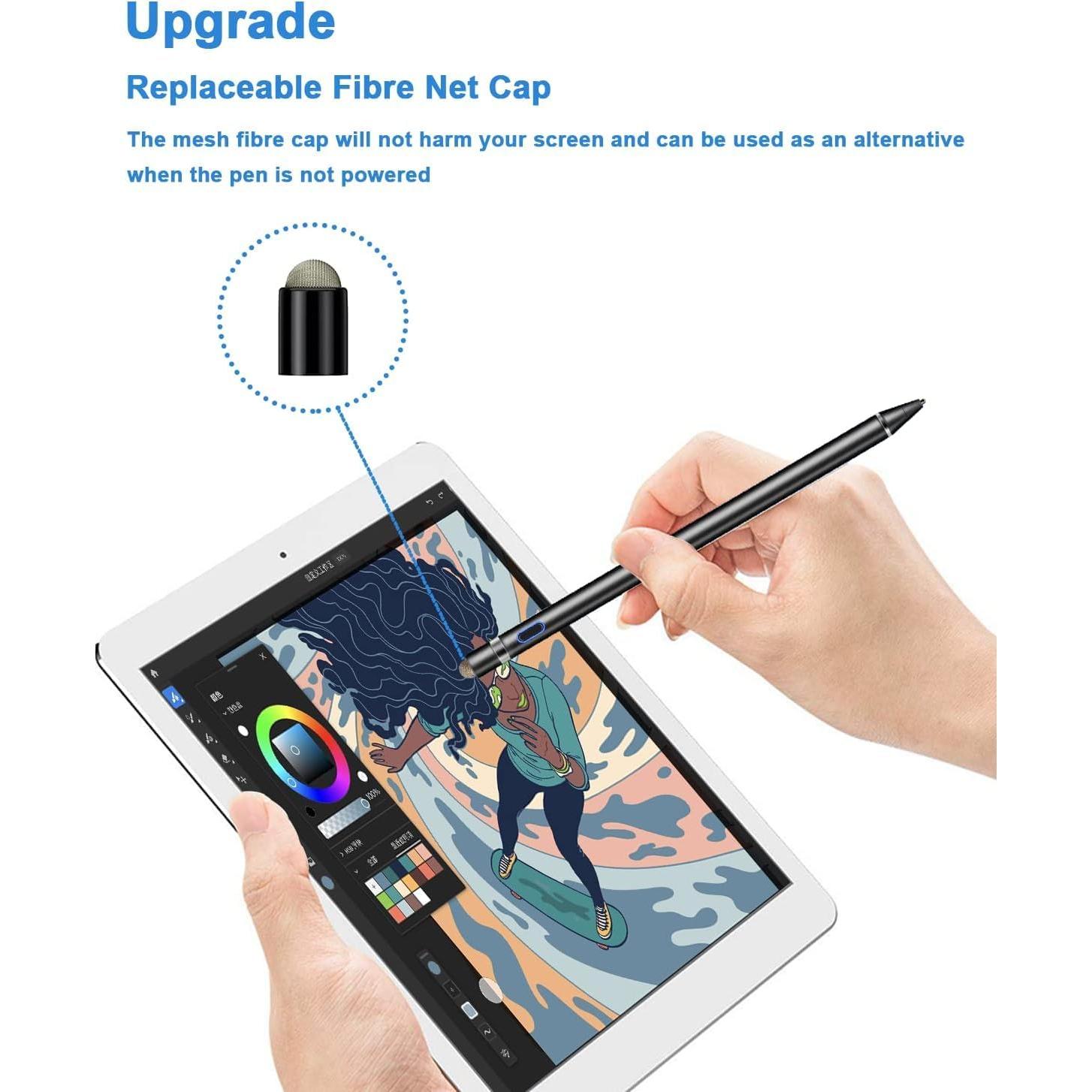 Lápiz Stylus DOGAIN para Pantalla Táctil 1.5mm Recargable Negro