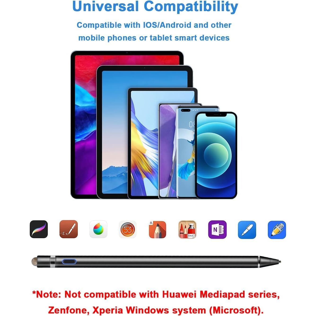 Lápiz Stylus DOGAIN para Pantalla Táctil 1.5mm Recargable Negro