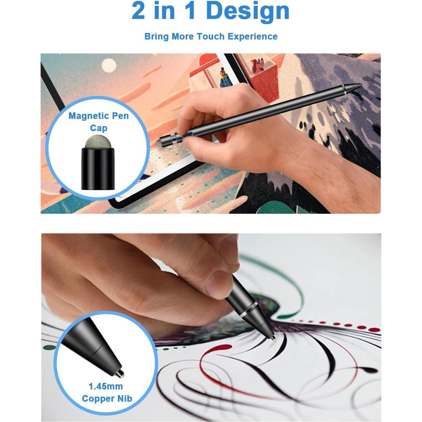 Lápiz Stylus DOGAIN para Pantalla Táctil 1.5mm Recargable Negro