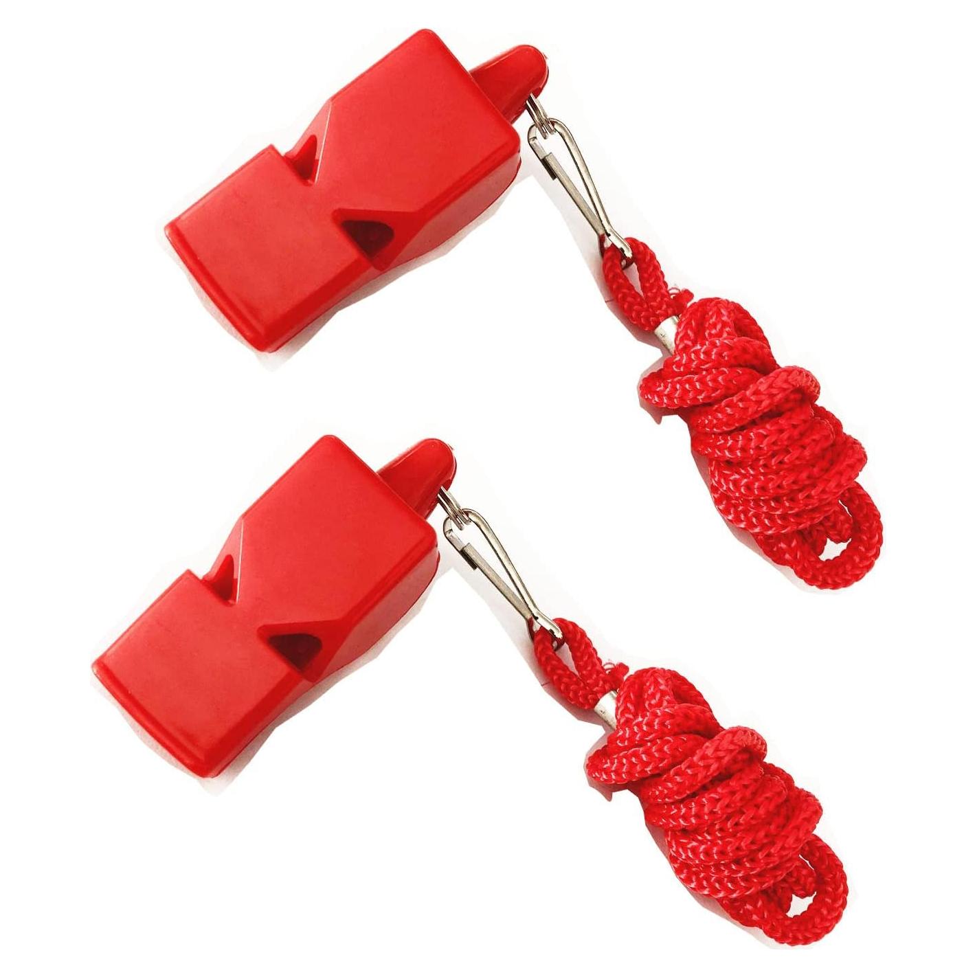 Silbato Deportivo 2LL4HM Rojo - Sonido Fuerte y Duradero