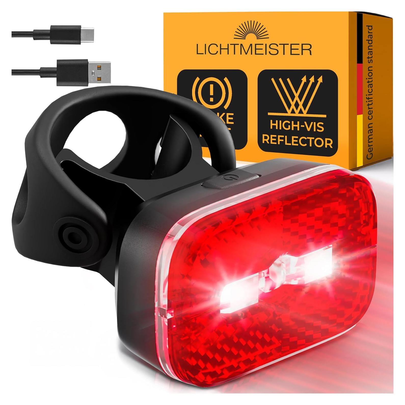 Luz Trasera de Bicicleta LICHTMEISTER LM_F LED con Reflector
