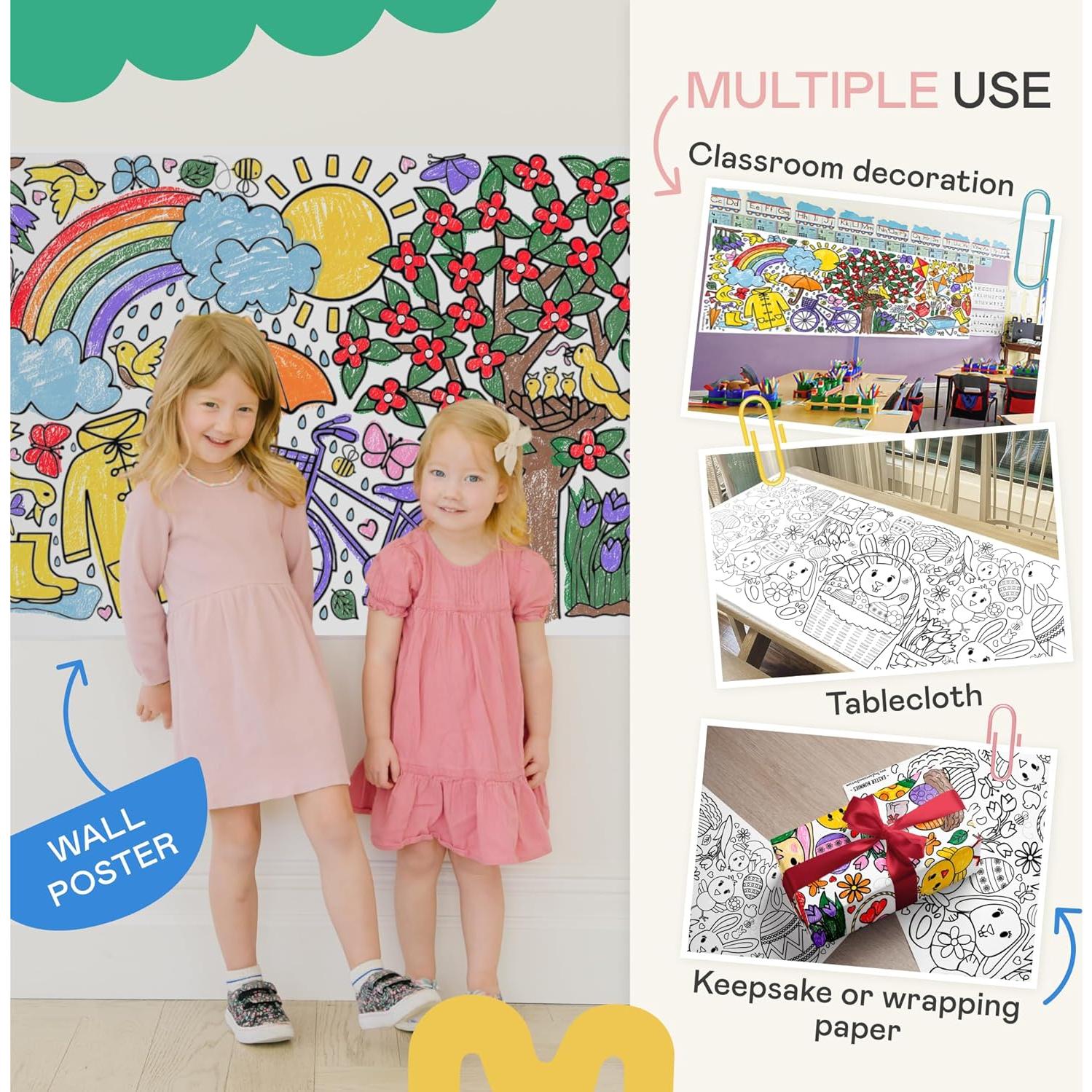 Paquete de 3 Manteles para Colorear Estacionales - Expresiones Pequeñas