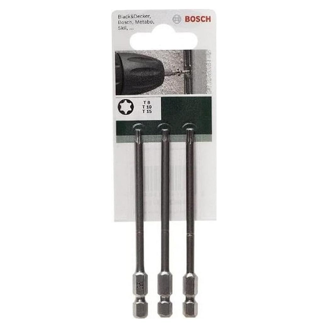 Juego de Puntas de Destornillador Torx Bosch 89mm - 3 Piezas