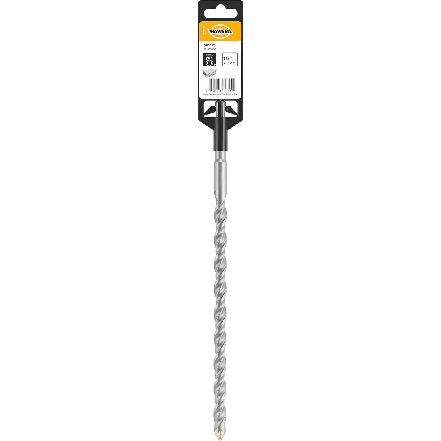 Broca de Martillo Rotatorio Hawera SDS-Plus 12mm x 300mm Carburo