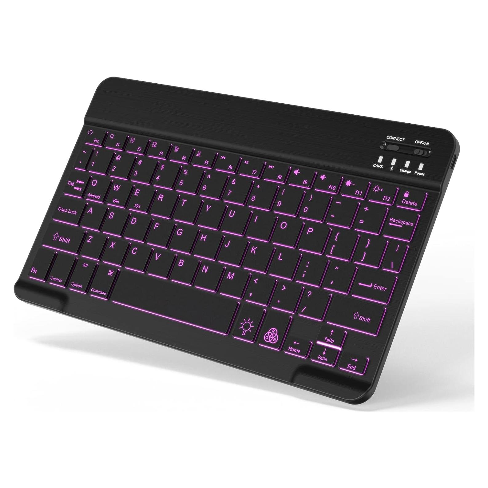 Teclado Bluetooth Retroiluminado TOHAKATA para iPad y Tablet