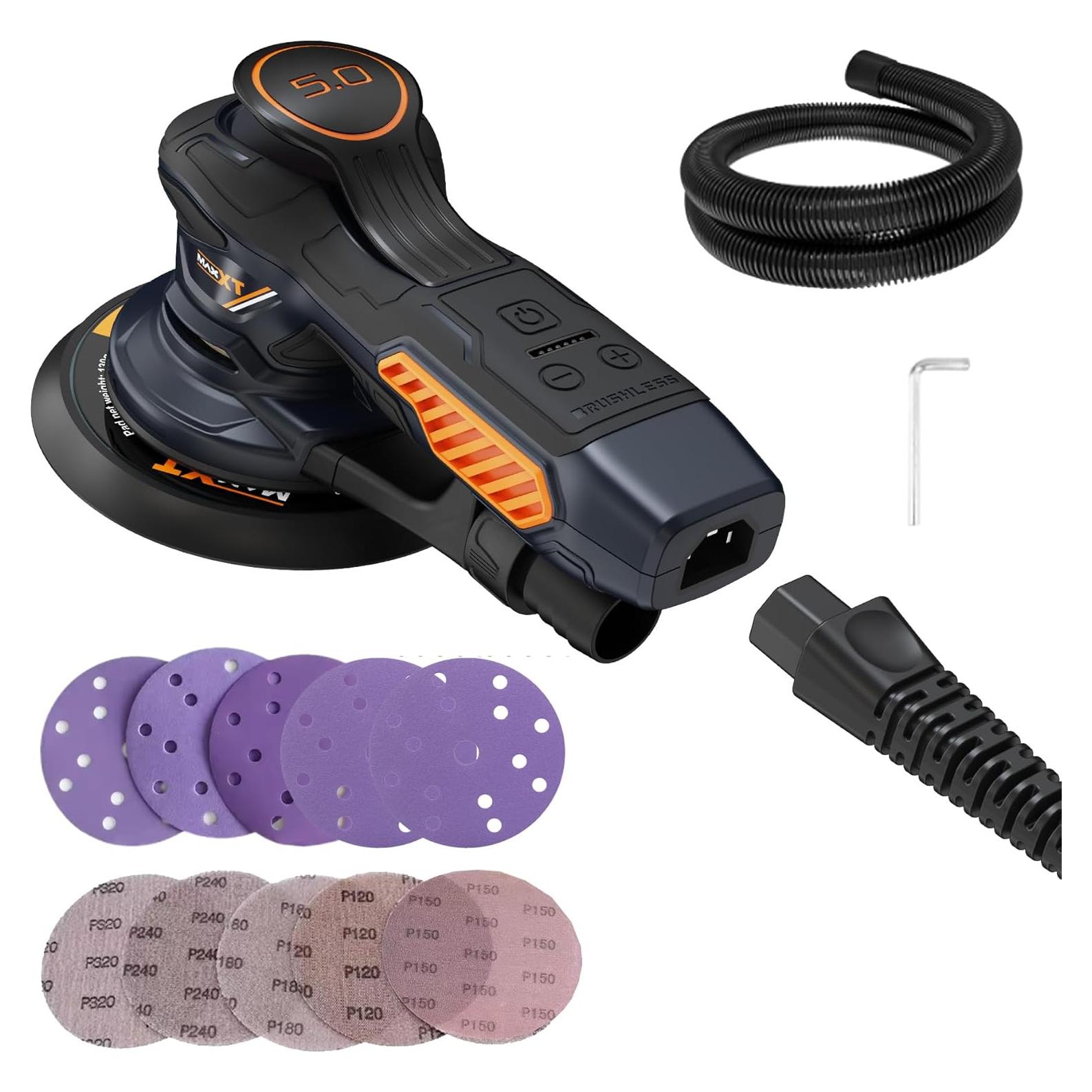 Lijadora Orbital Eléctrica MAXXT R7308 350W 10,000 RPM 6"