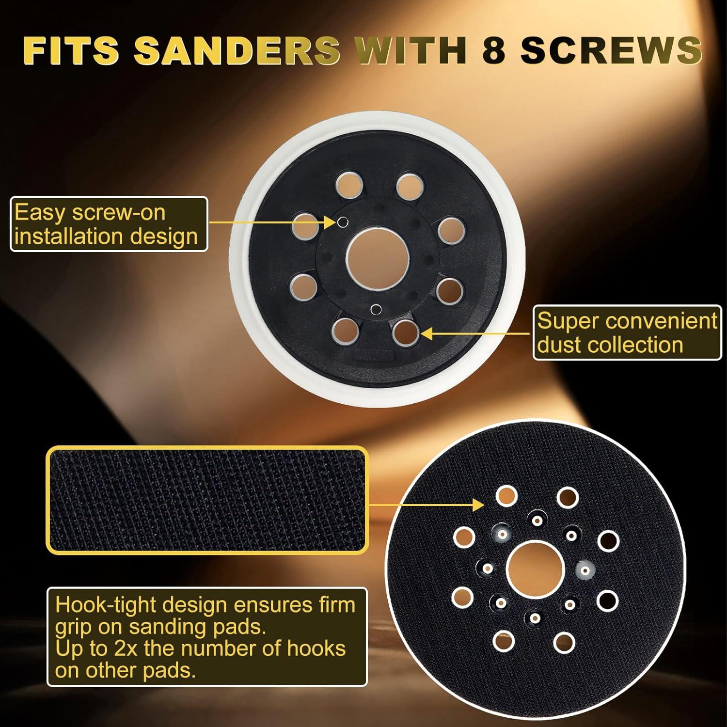 Pad de Lijado 5" Gancho y Bucle Poweka RS035 Compatible Bosch